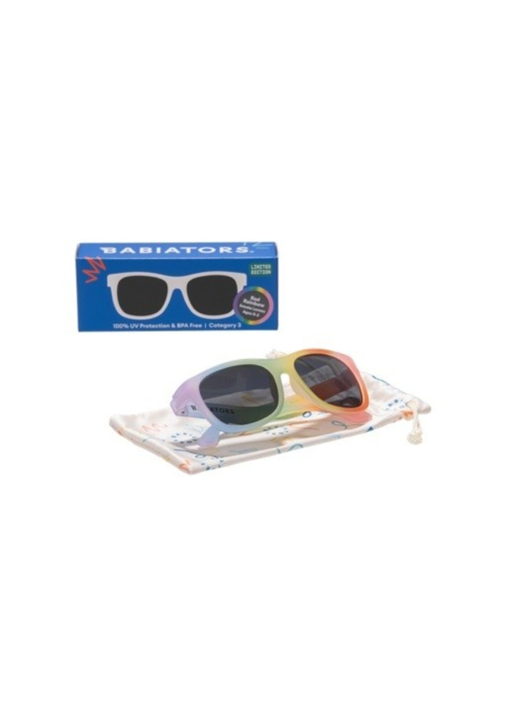 Babiators Babiators, Non-Polarized Navigator Sunglasses  || Rad Rainbow Gradient / Smoke Lens