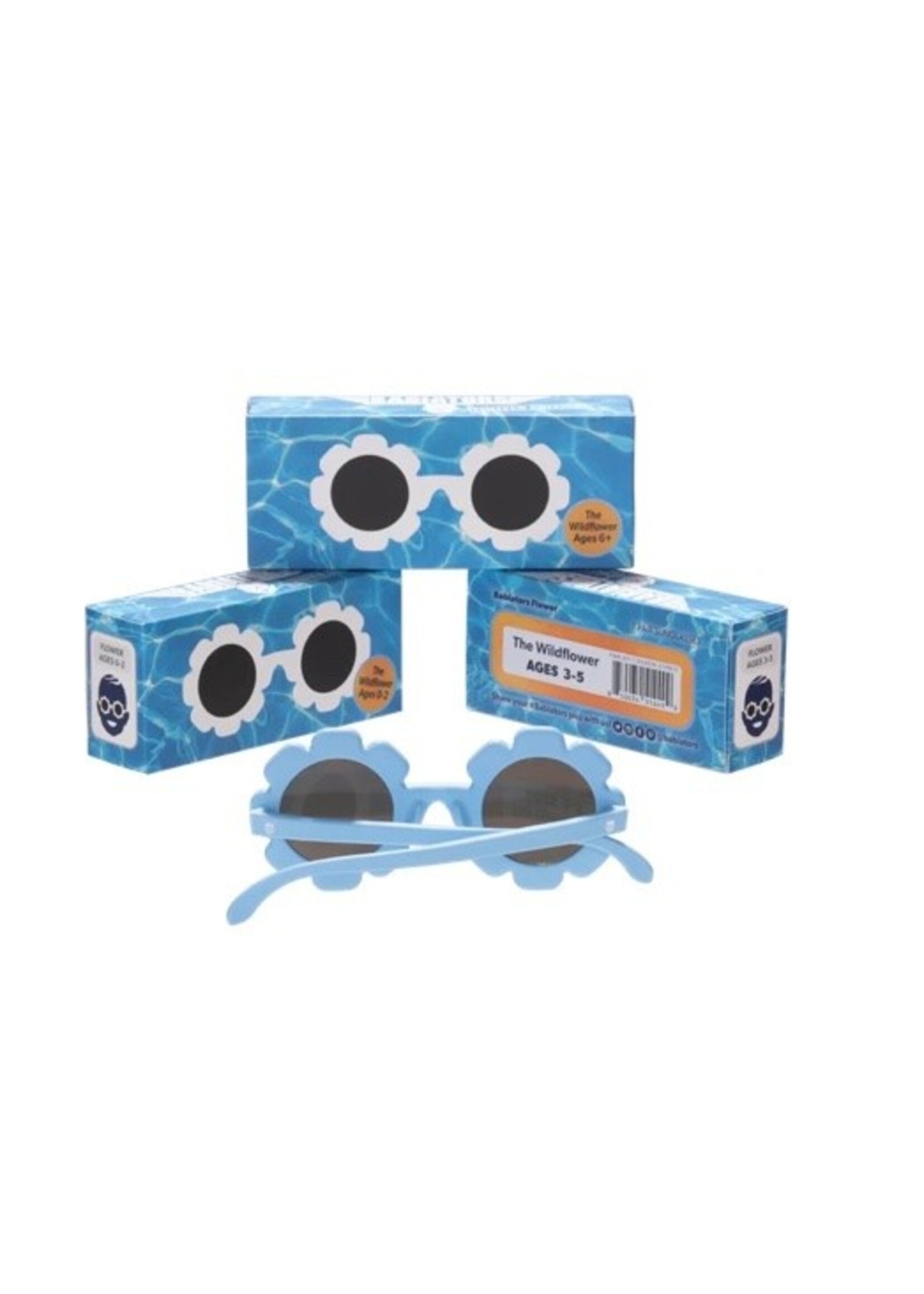 Babiators Babiators, Non-polarized Flower Sunglasses || "The Wild Flower" Periwinkle / Gold Mirror