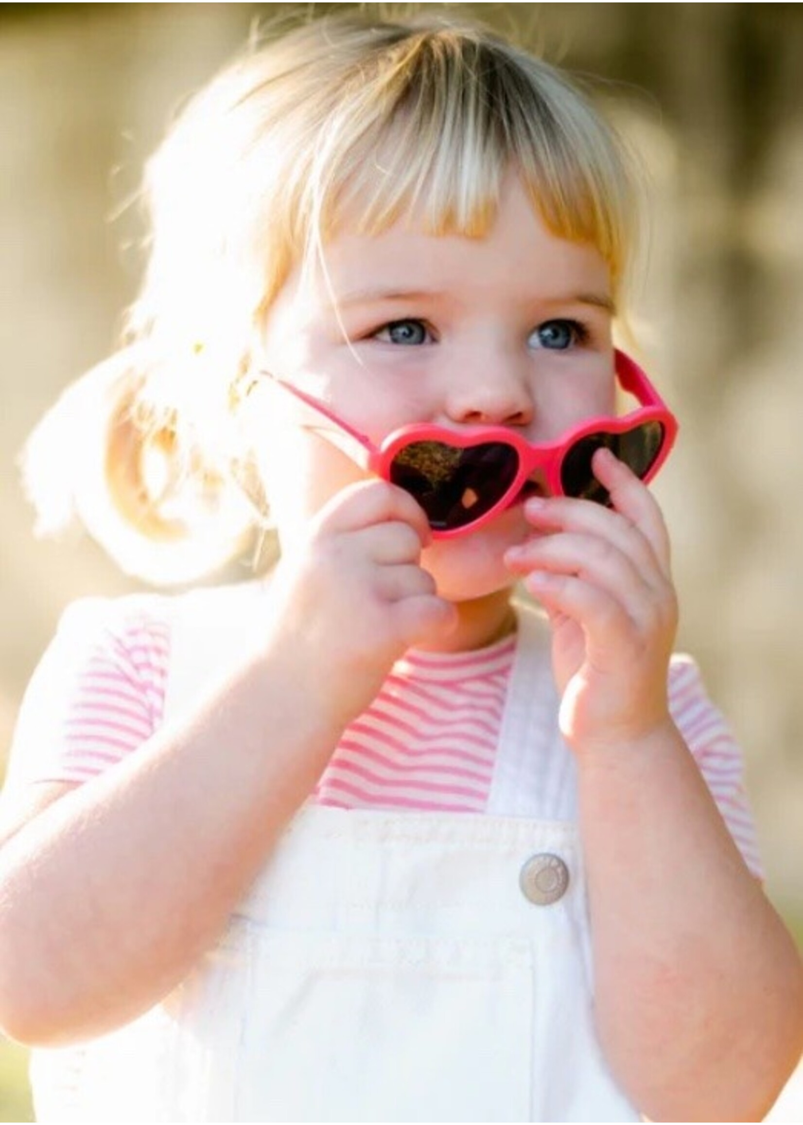 Babiators Babiators, Limited Edition, Non-Polarized Heart Sunglasses || "Queen of Hearts" Hot Coral / Black Lens