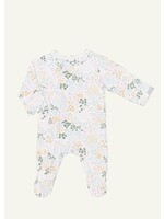 Coccoli Coccoli, Fruit Patch Print Cotton-Modal Zipper Footie || Cream