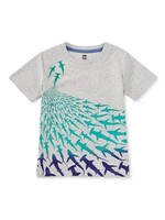 Tea Collection Tea Collection, Shiver of Sharks Graphic Tee || Light Grey Heather