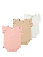 Vignette Vignette, Onesie 3 Pack || Cream / Light Pink / Tan