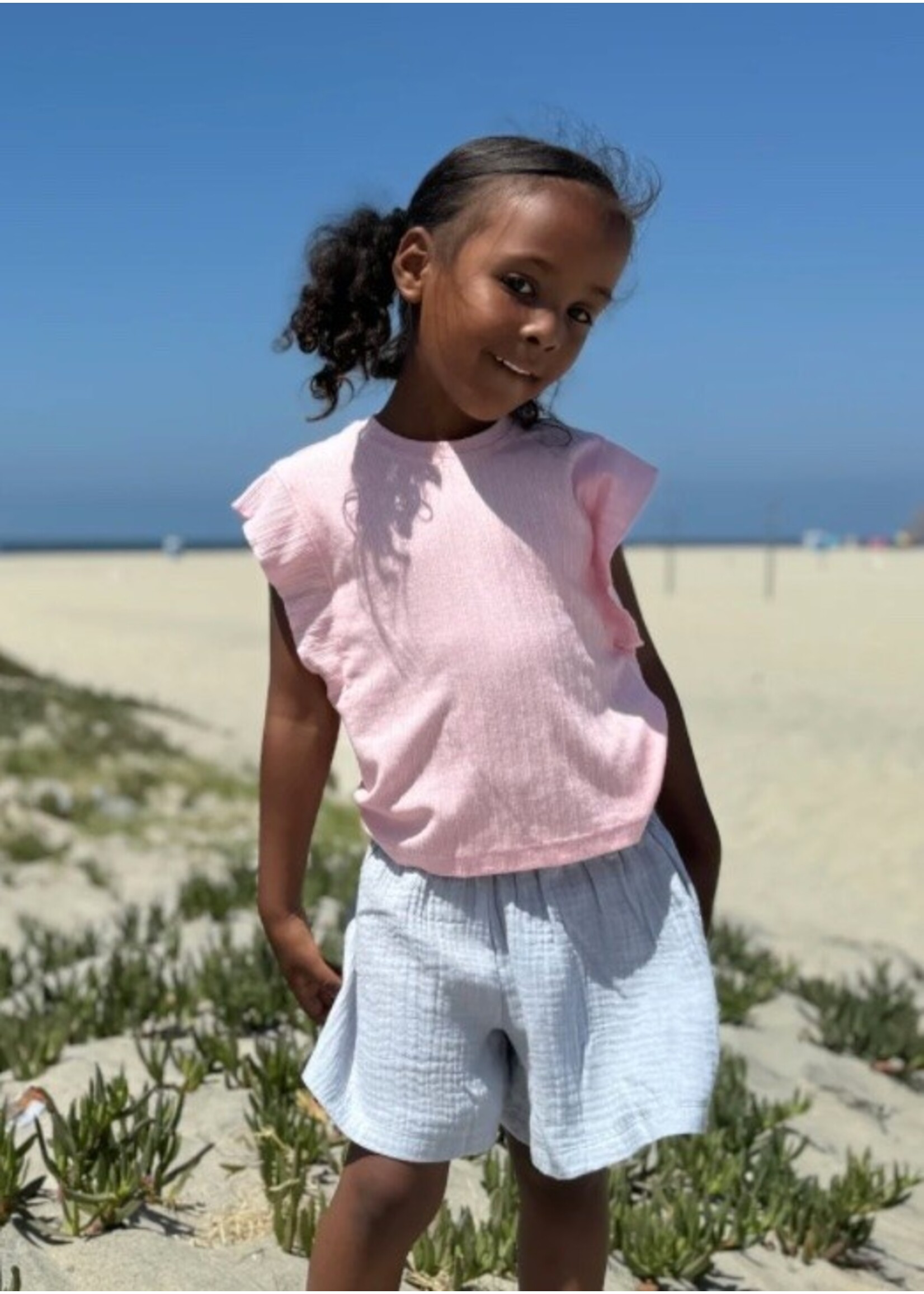 Vignette Vignette, Malia Shorts || Chambray