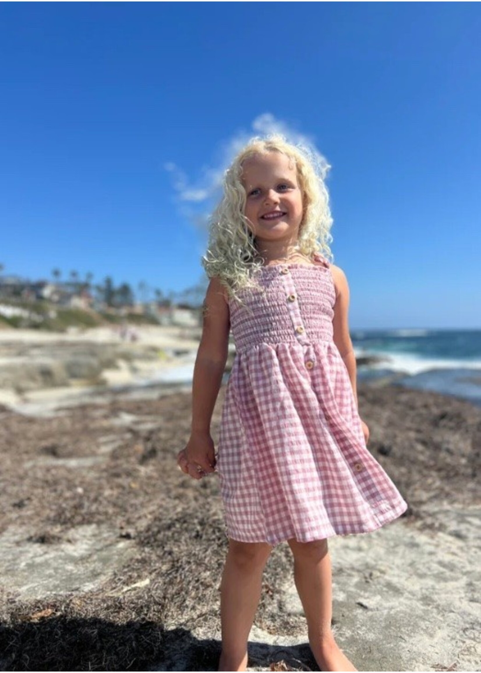 Vignette Vignette, Jill Dress || Rose Plaid