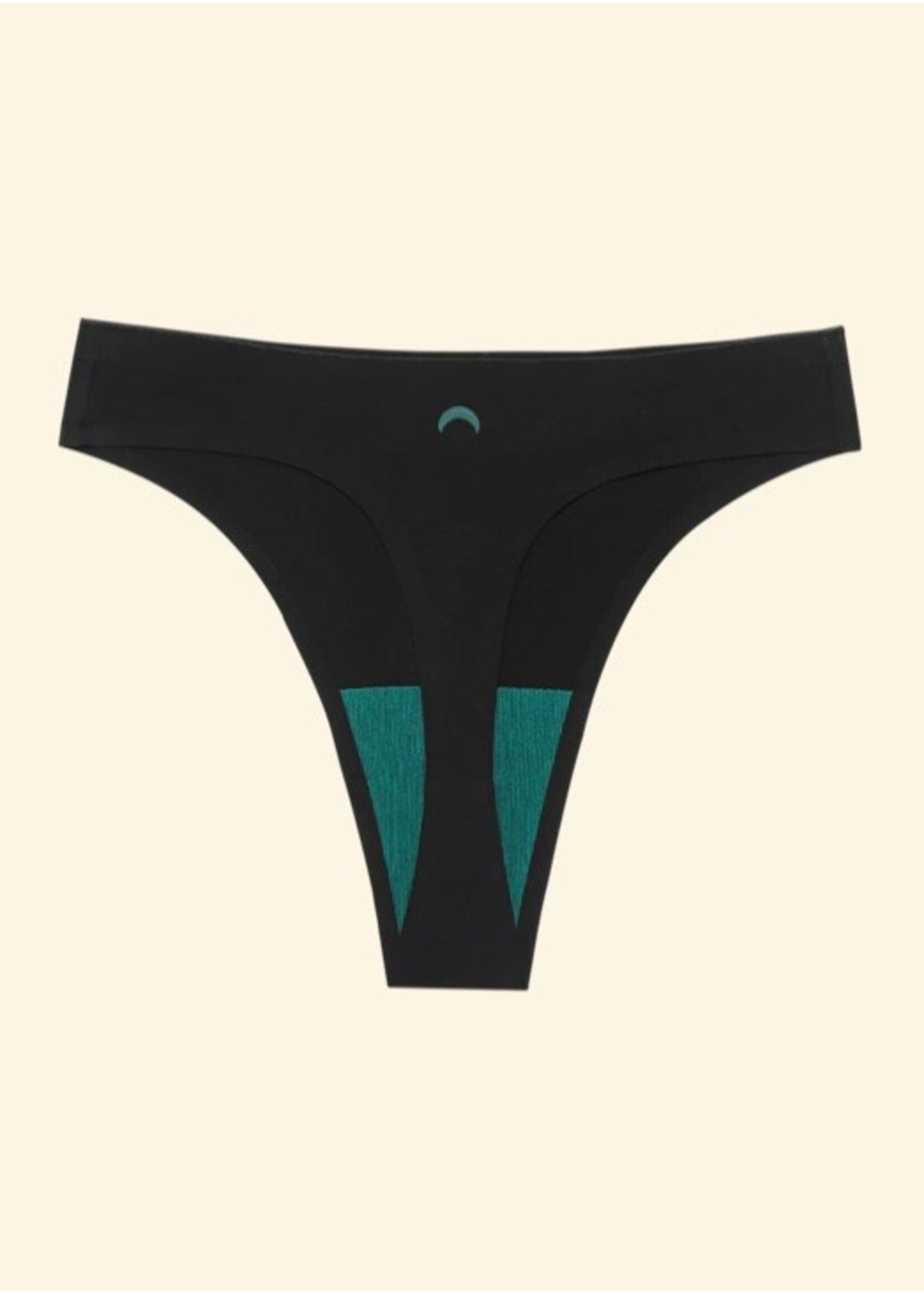 Huha Underwear Huha Underwear, Seamless High Rise Thong || Black