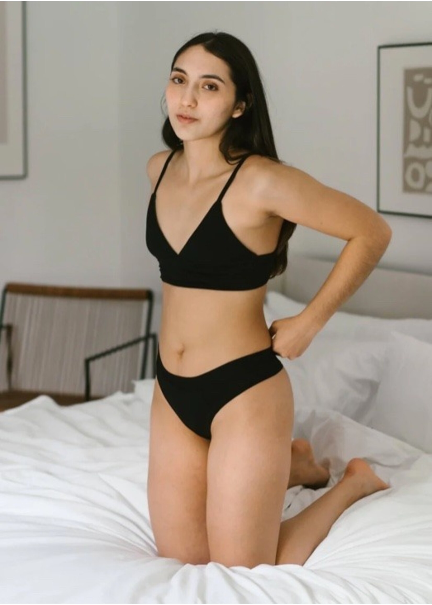 Huha Underwear Huha Underwear, Thong || Black