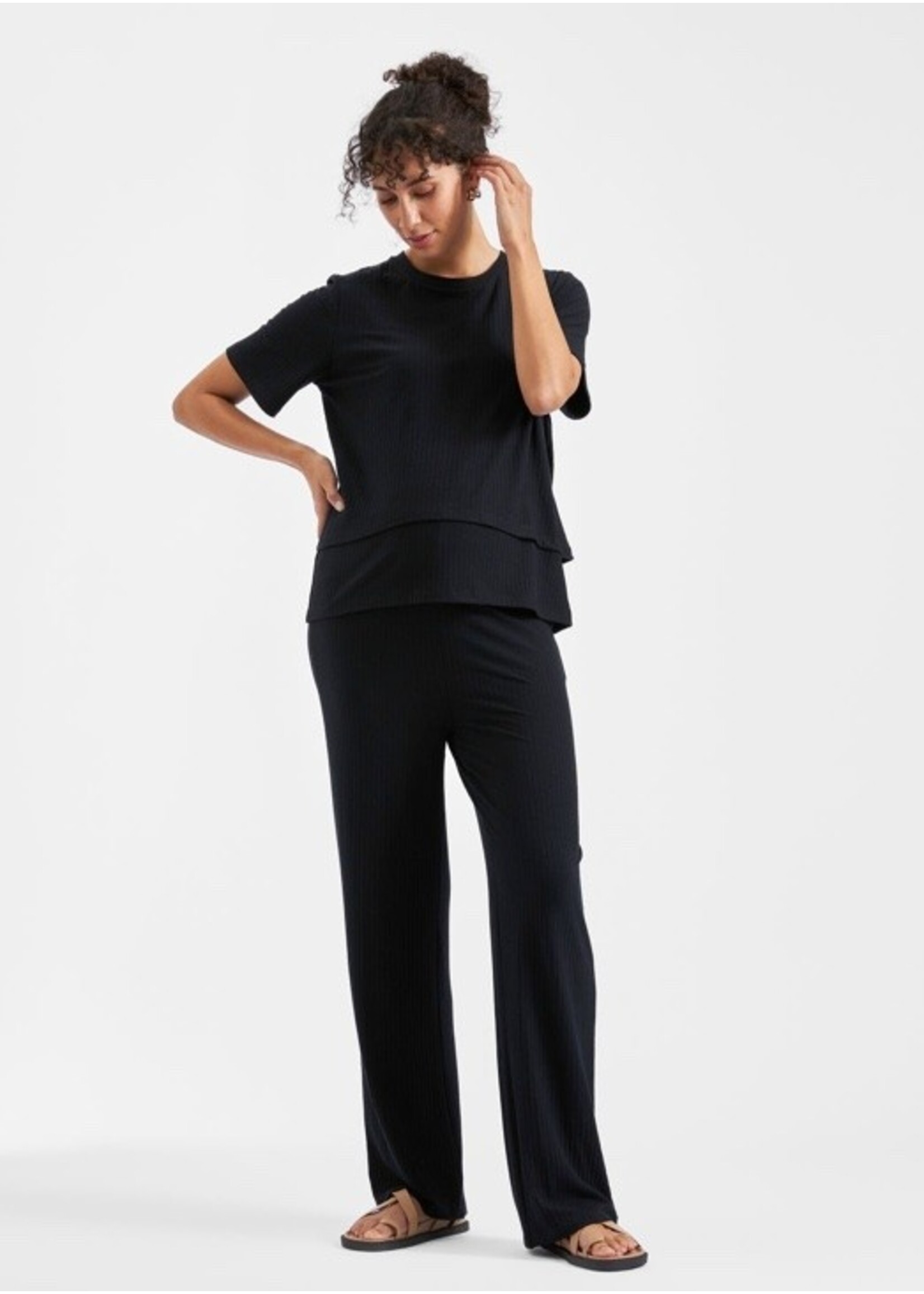 Ripe Maternity Ripe Maternity, Cindy Rib Pant || Black
