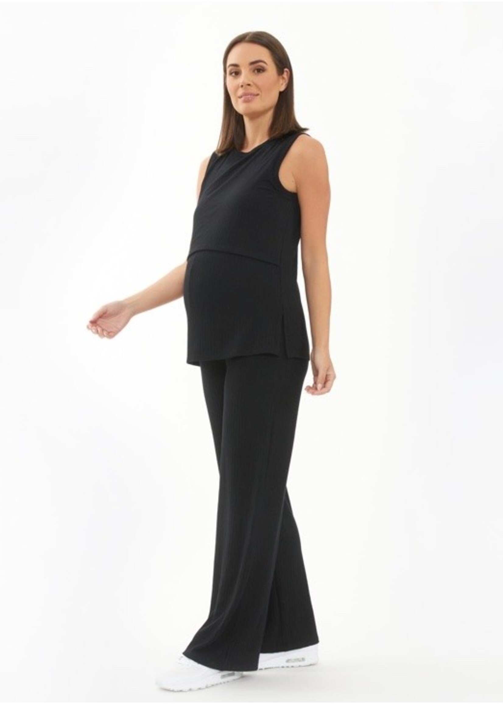 Ripe Maternity Ripe Maternity, Peter Rib Nursing Tank || Black