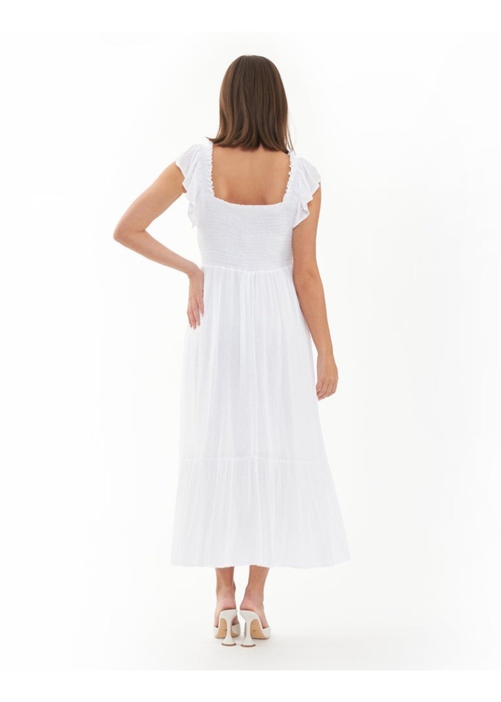 Ripe Maternity Ripe Maternity, Hail Spot Dress || White