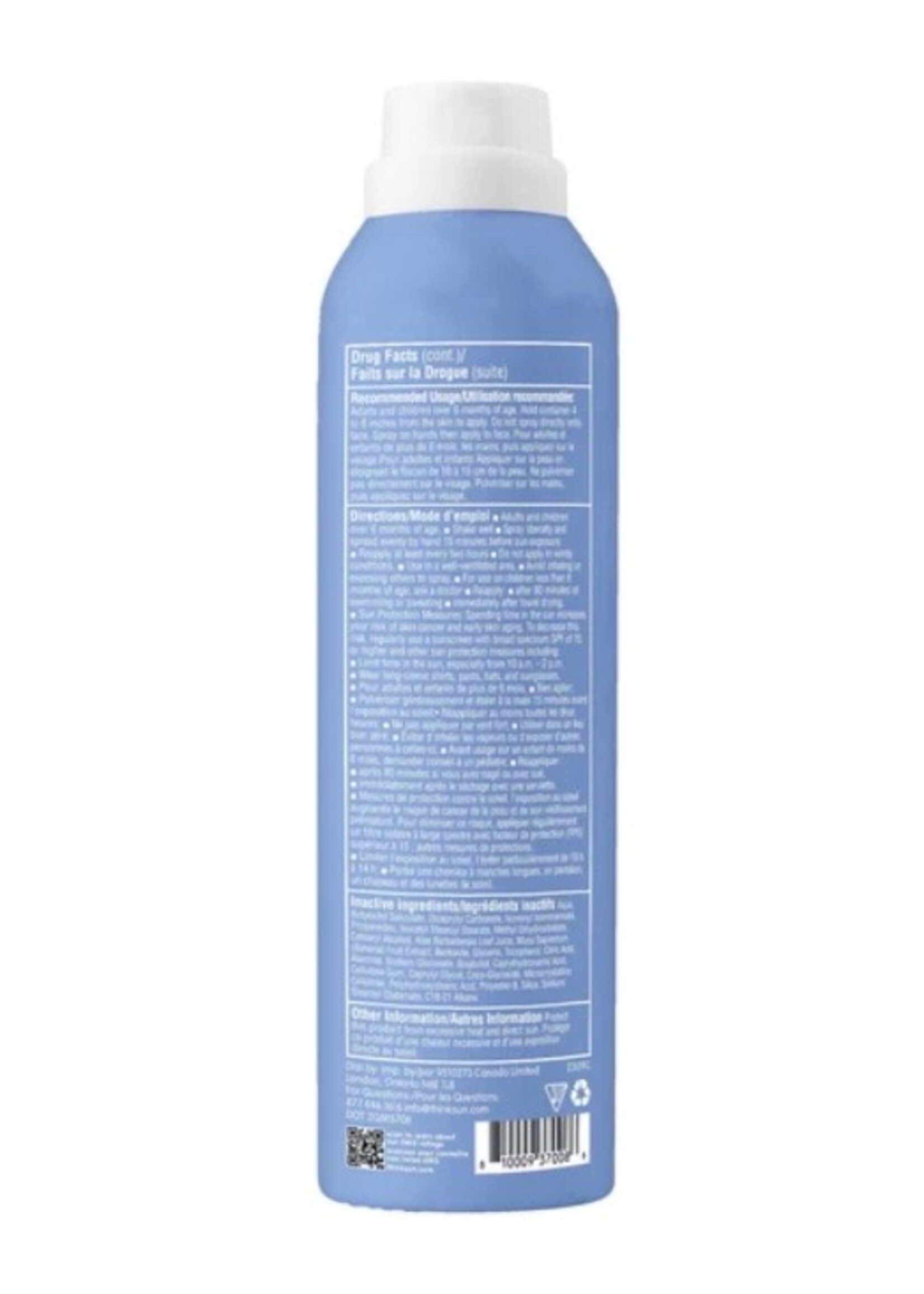 Thinkbaby Thinksport, All Sheer Mineral Sunscreen Spray SPF 50