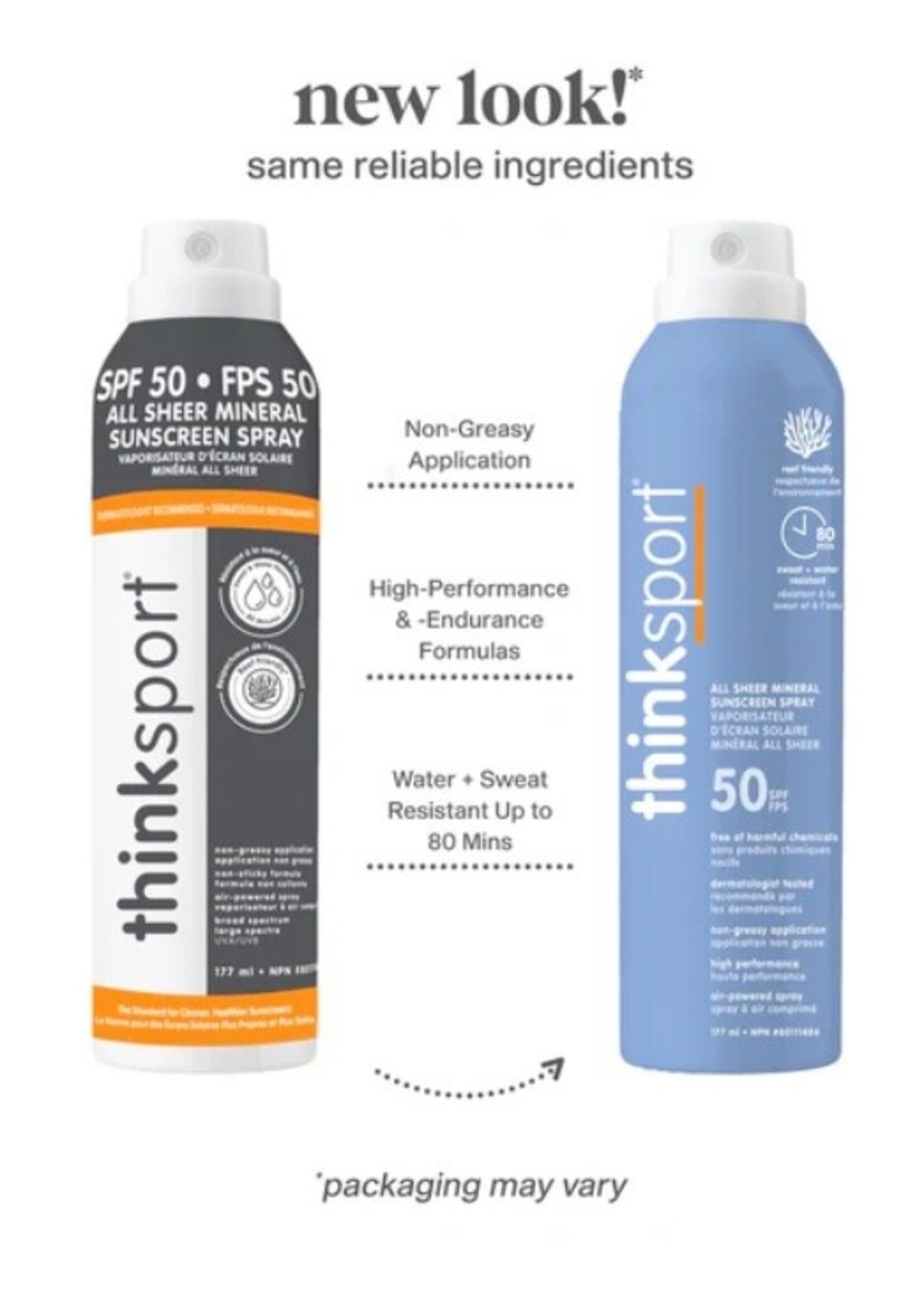 Thinkbaby Thinksport, All Sheer Mineral Sunscreen Spray SPF 50