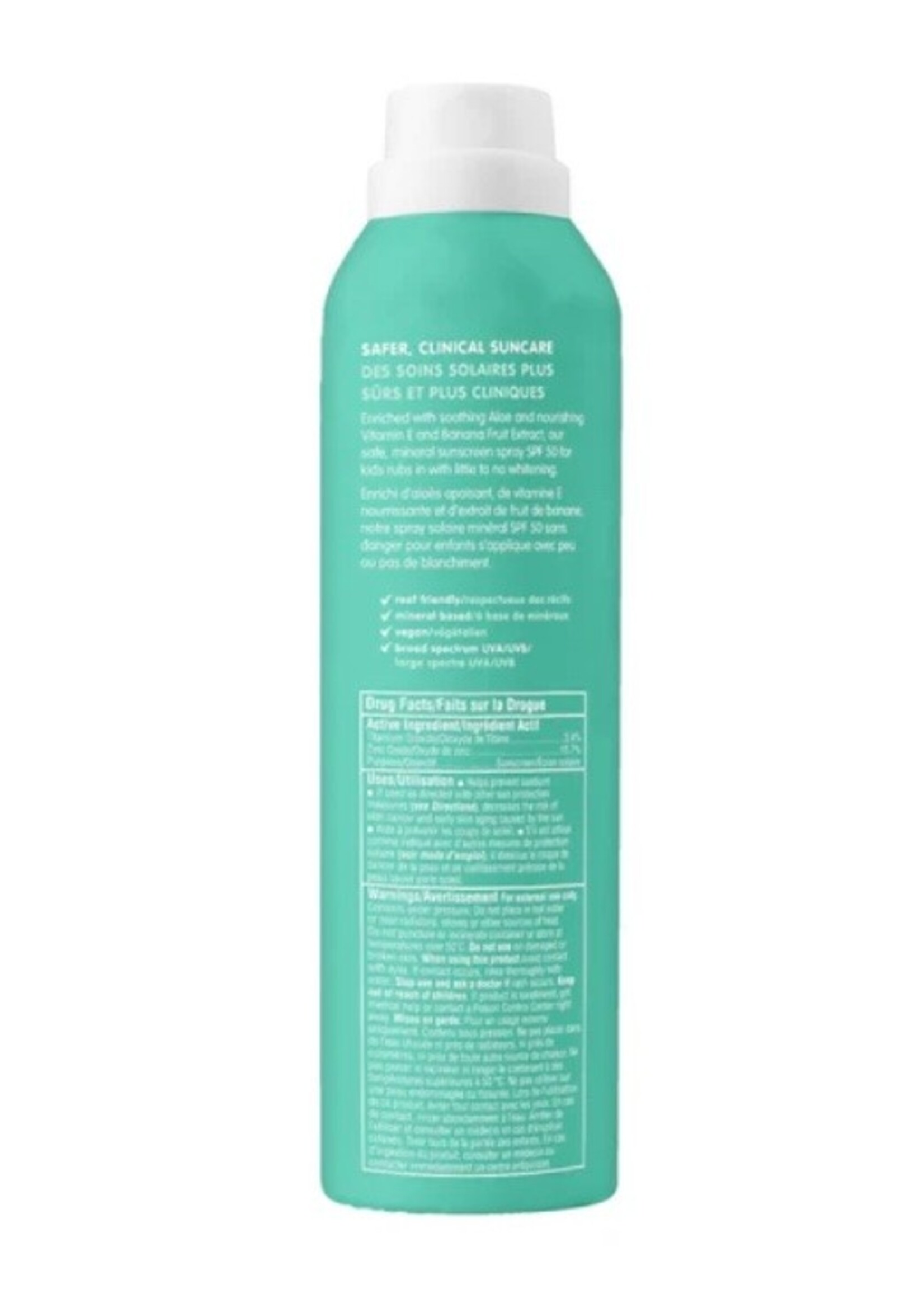 Thinkbaby Think Kids, Clear Zinc SPF 50 Sunscreen Spray || 177ml