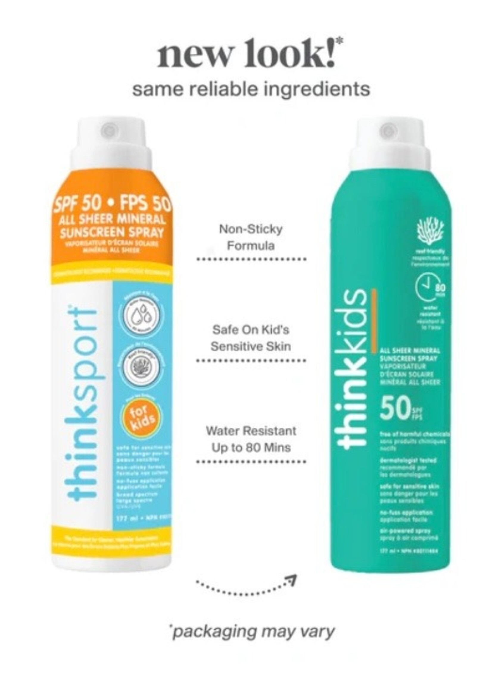 Thinkbaby Think Kids, Clear Zinc SPF 50 Sunscreen Spray || 177ml