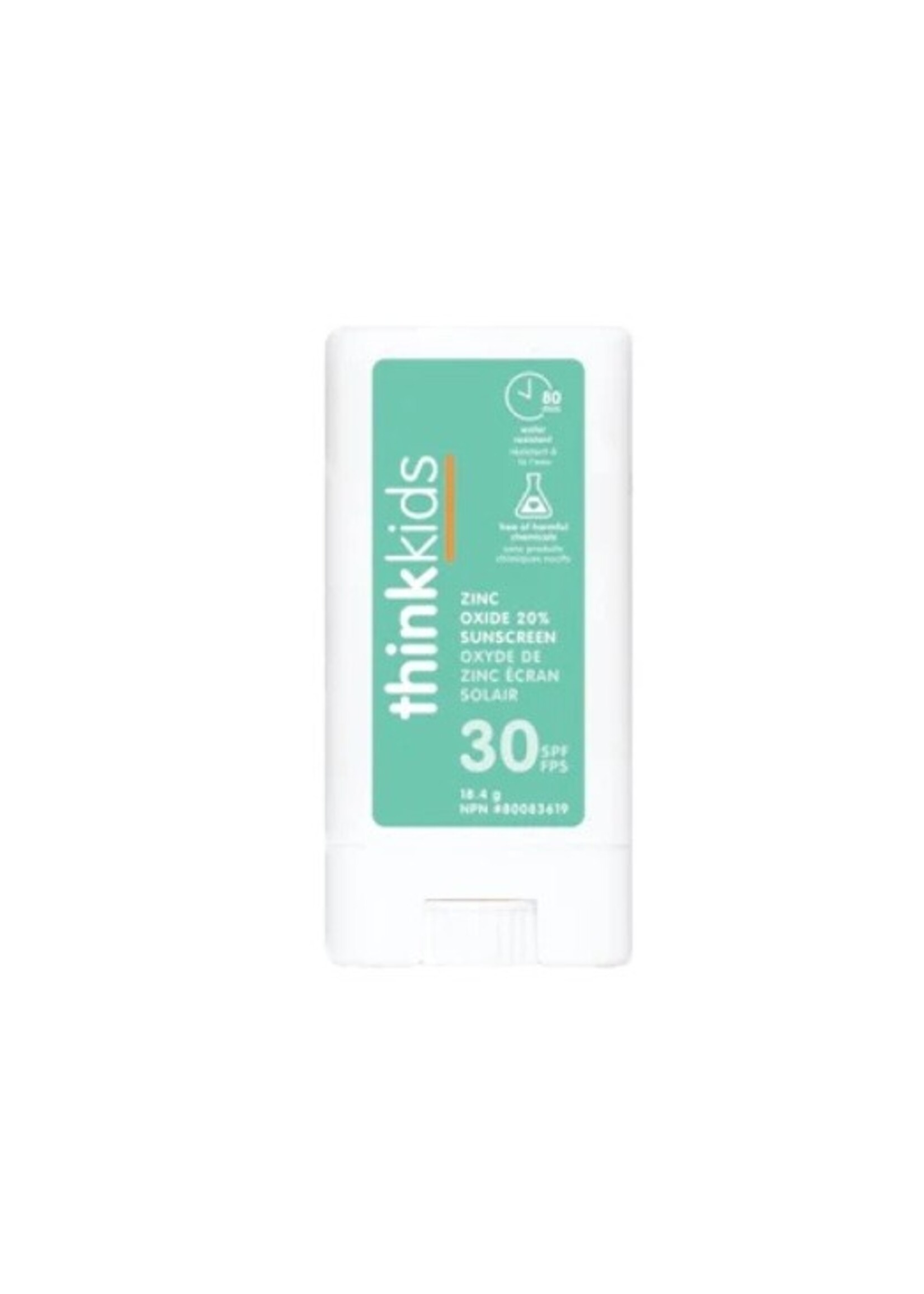 Thinksport Think Kid Mineral Based Sunscreen Stick SPF 30+ .64oz/18.4g