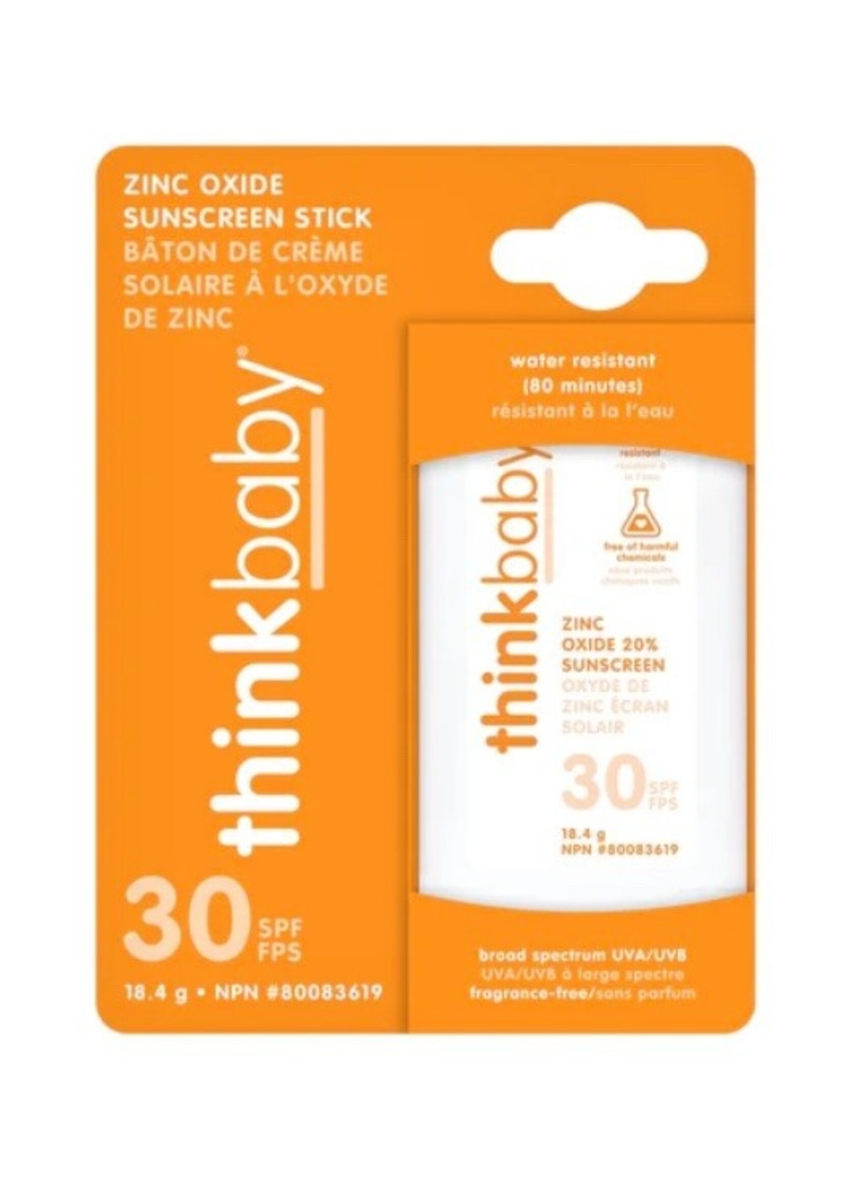 Thinkbaby Think Baby Mineral Based Sunscreen Stick SPF 30+ .64oz/18.4g