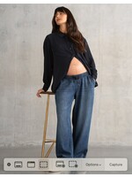 Seraphine Seraphine,  Oslo Under Bump Wide-leg Maternity Jeans || Indigo