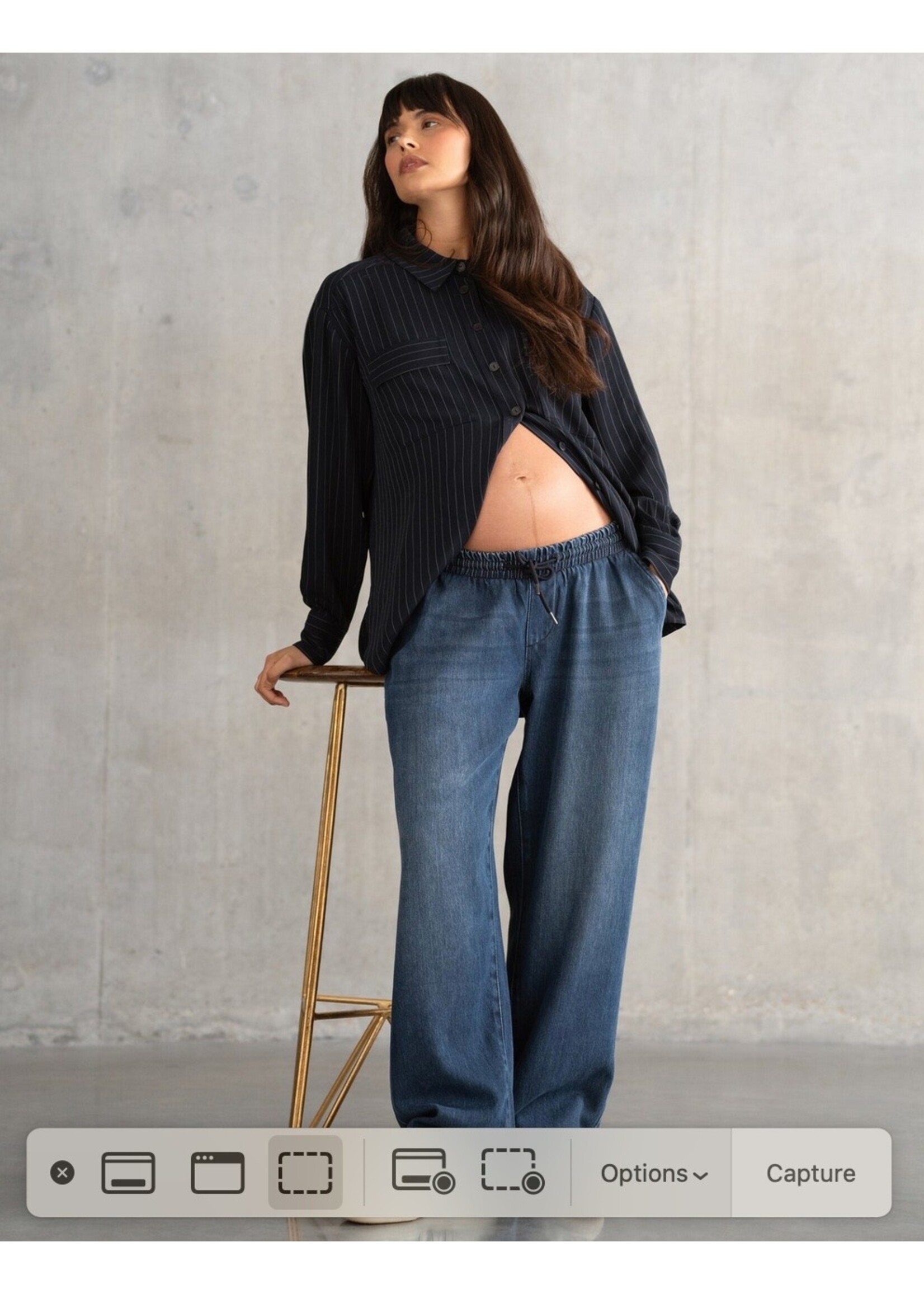 Seraphine Seraphine,  Oslo Under Bump Wide-leg Maternity Jeans || Indigo