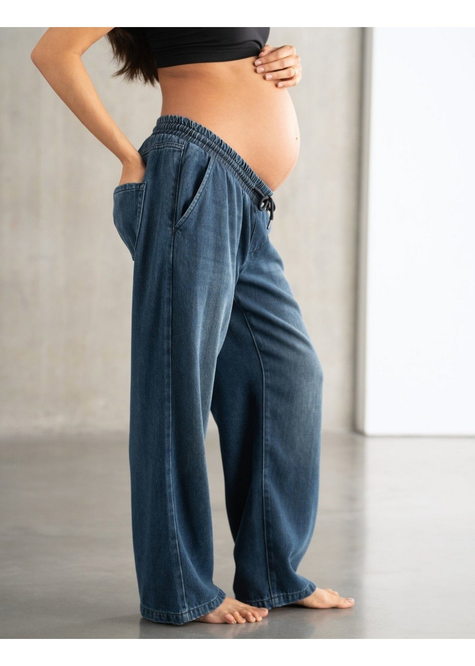 Seraphine Seraphine,  Oslo Under Bump Wide-leg Maternity Jeans || Indigo