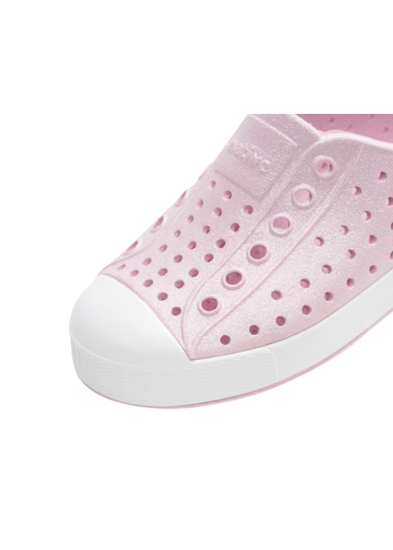 Native Shoes Native Shoes, Jefferson Bio-Bling Kids ||  Barely Pink Bling/ Shell White