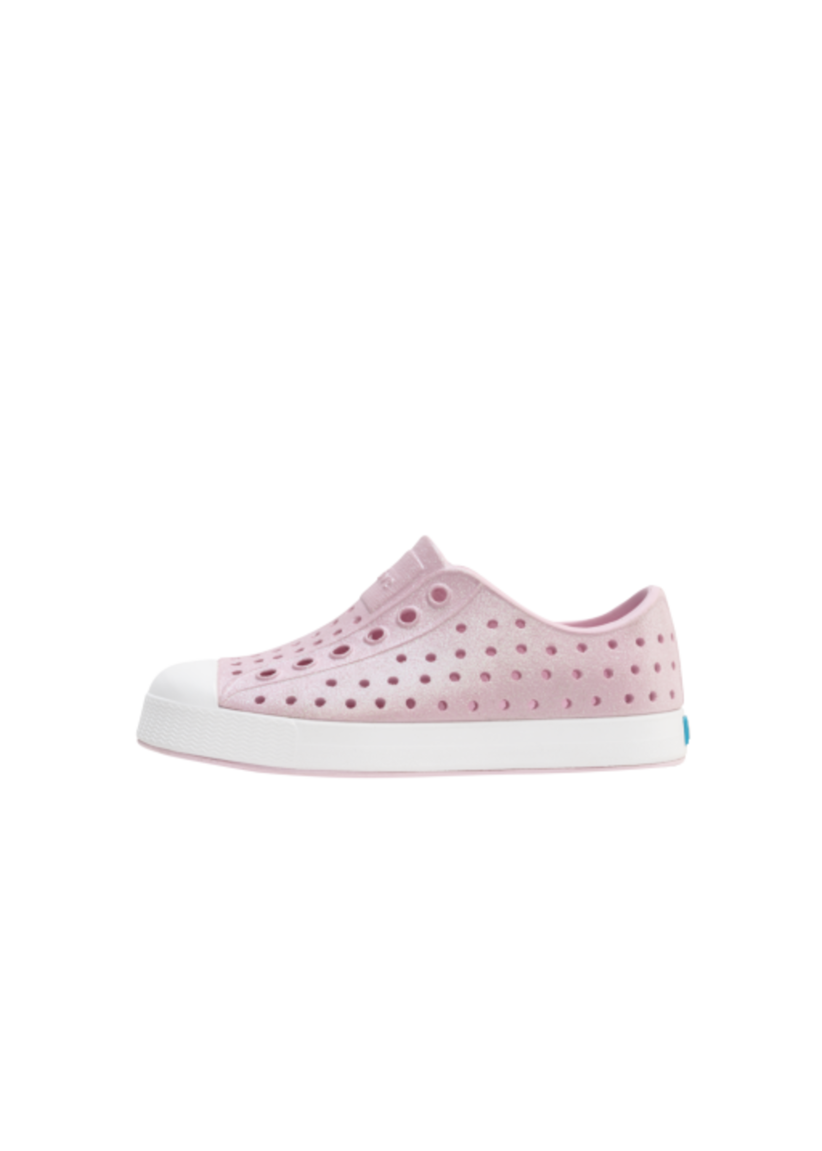 Native Shoes Native Shoes, Jefferson Bio-Bling Kids ||  Barely Pink Bling/ Shell White