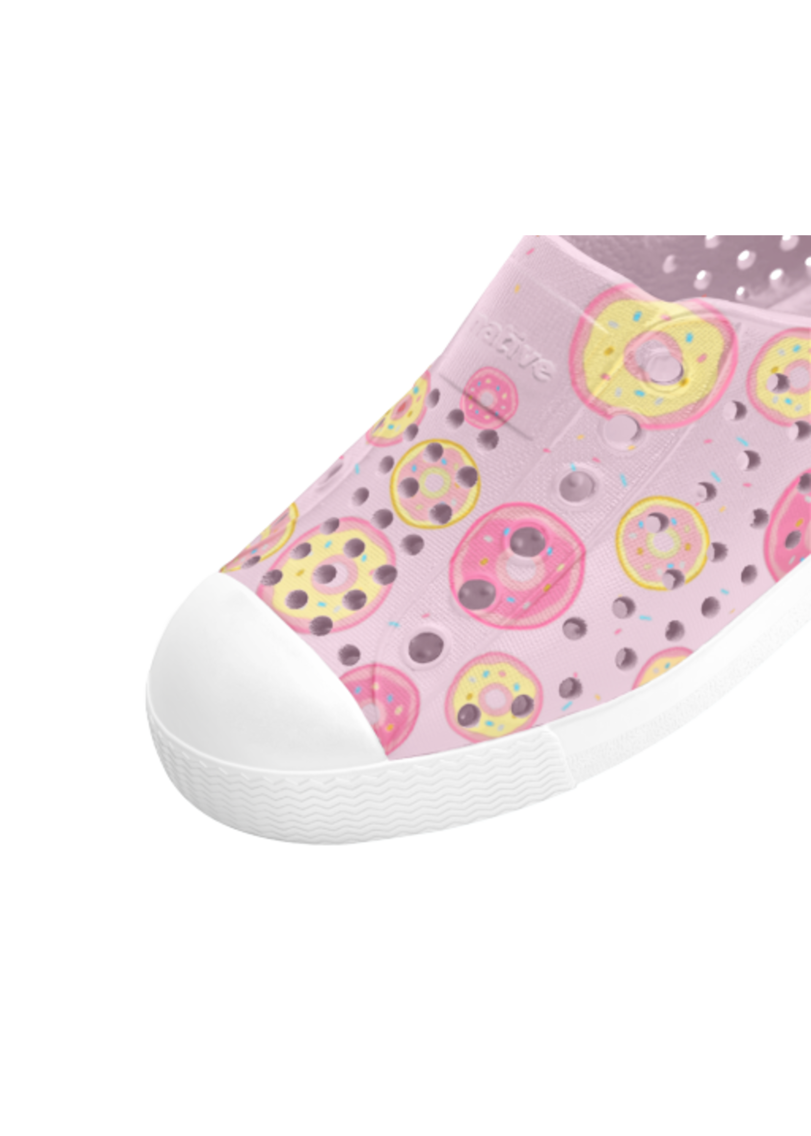 Native Shoes Native Shoes, Jefferson Sugarlite™ Print Child || Barely Pink / Shell White / Donuts