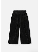 Deux Par Deux Deux Par Deux, Wide Leg Pleated Pants || Black