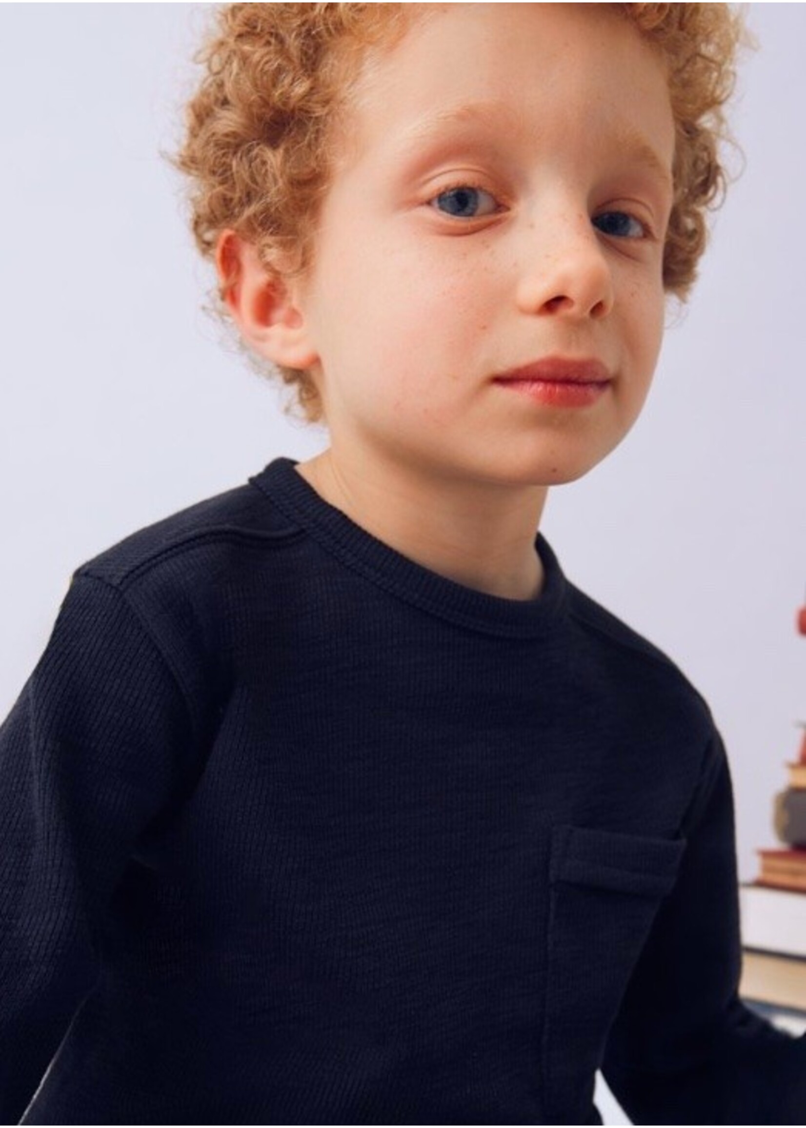 Mayoral Mayoral, Boy Long Sleeve Pocket T-Shirt || Navy