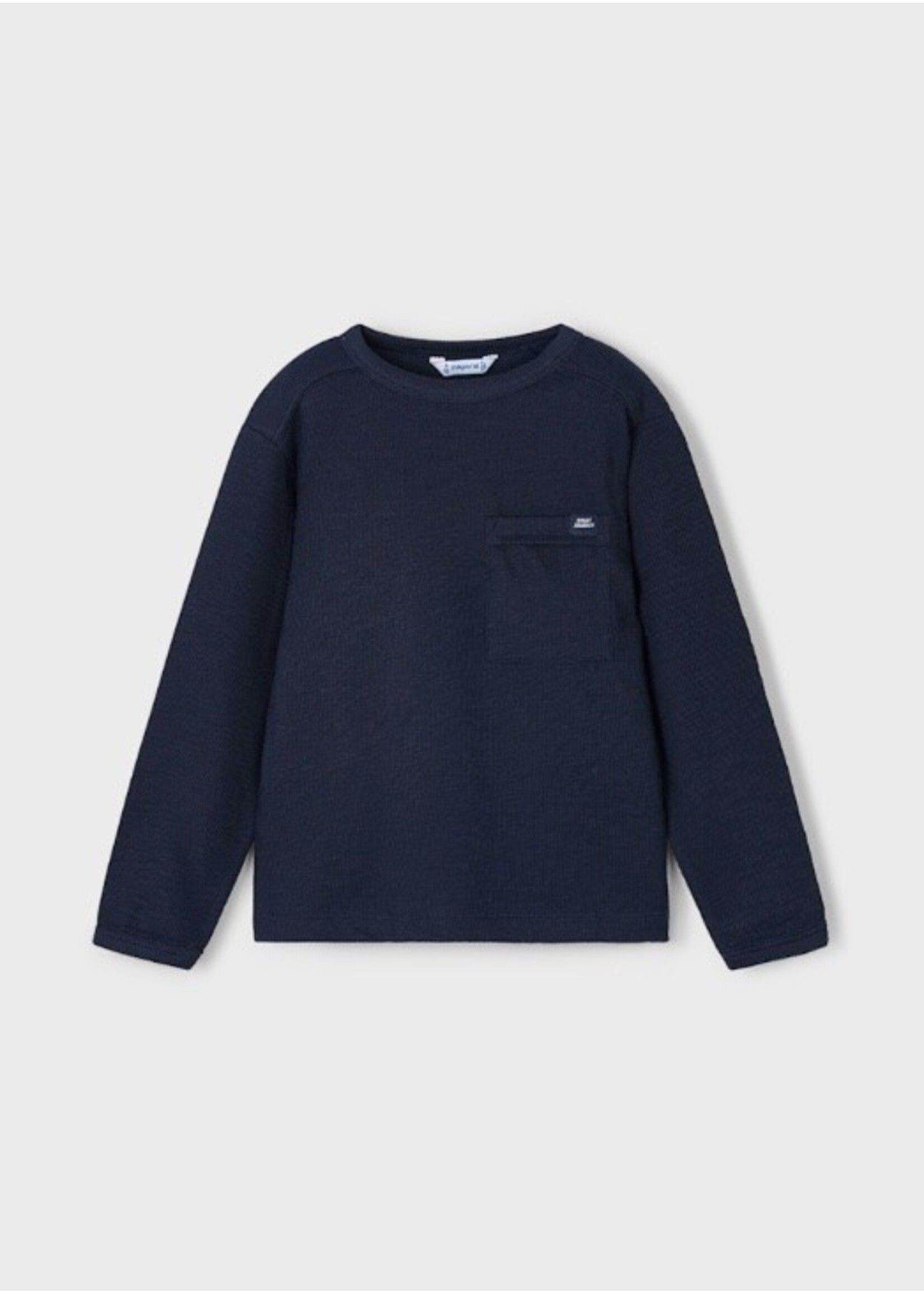 Mayoral Mayoral, Boy Long Sleeve Pocket T-Shirt || Navy