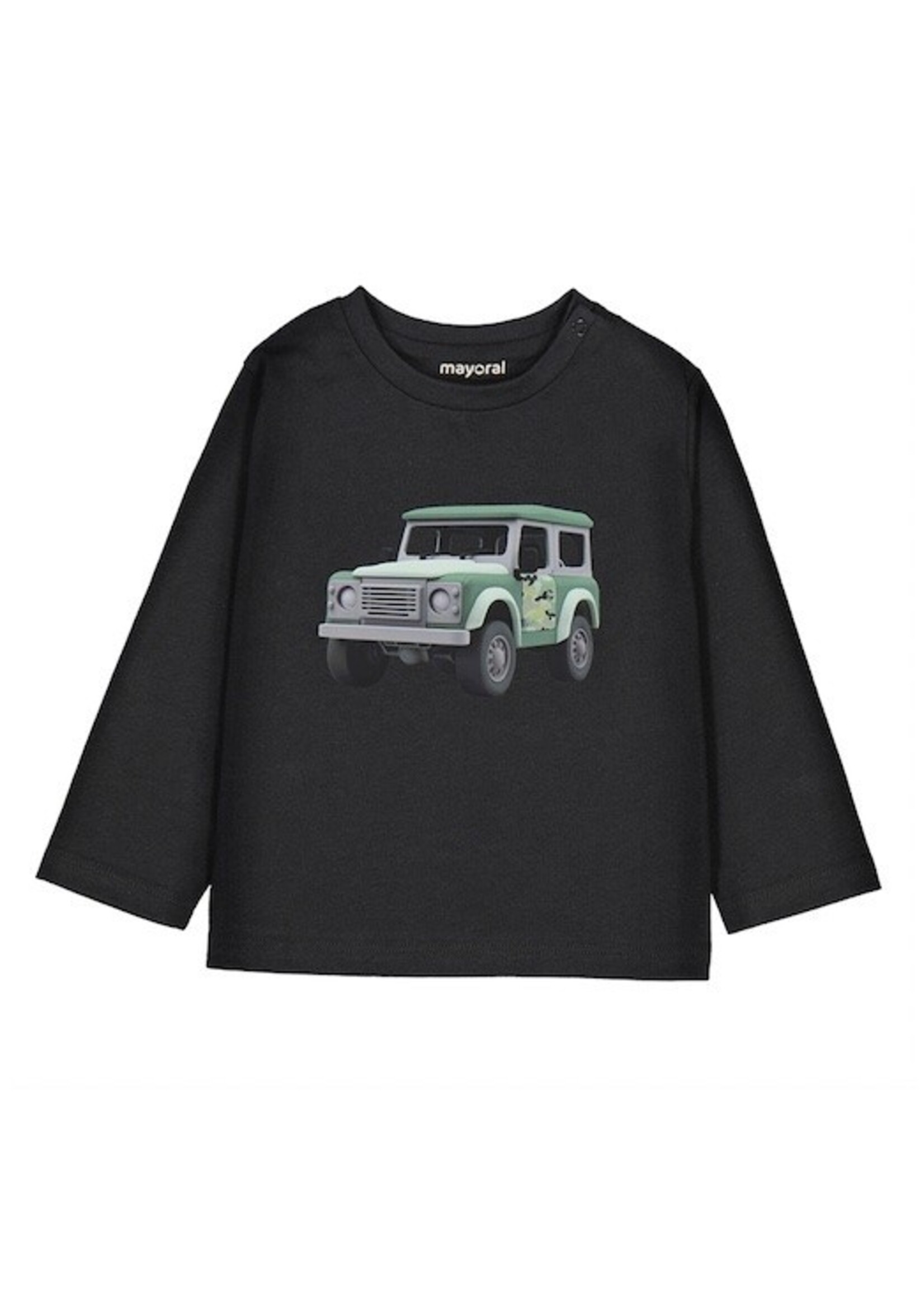 Mayoral Mayoral, Boy Long Sleeve Truck Graphic T-shirt || Shadow