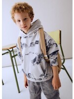 Mayoral Mayoral, Mountain Print Hoodie|| Smoke