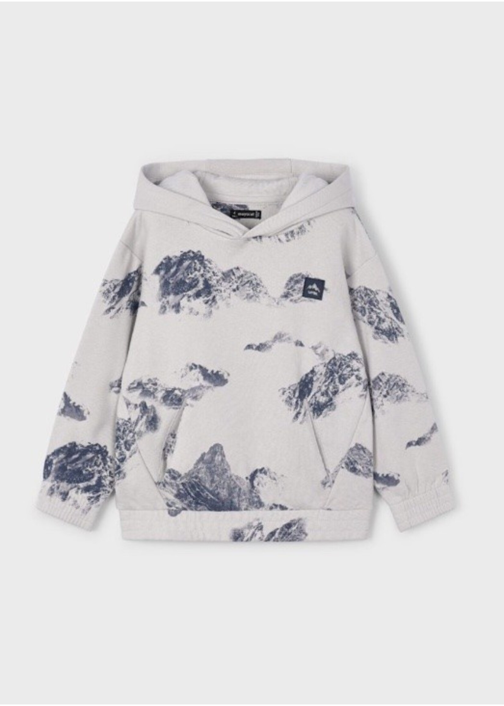 Mayoral Mayoral, Mountain Print Hoodie|| Smoke