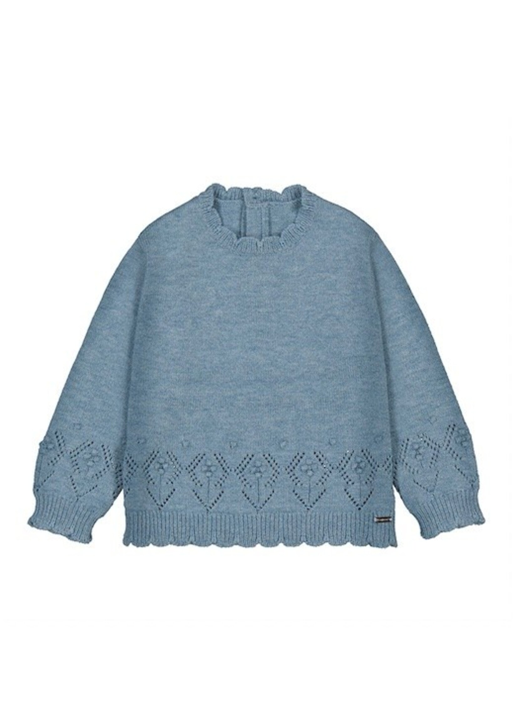 Mayoral Mayoral, Baby Openwork Knit Sweater || Blue