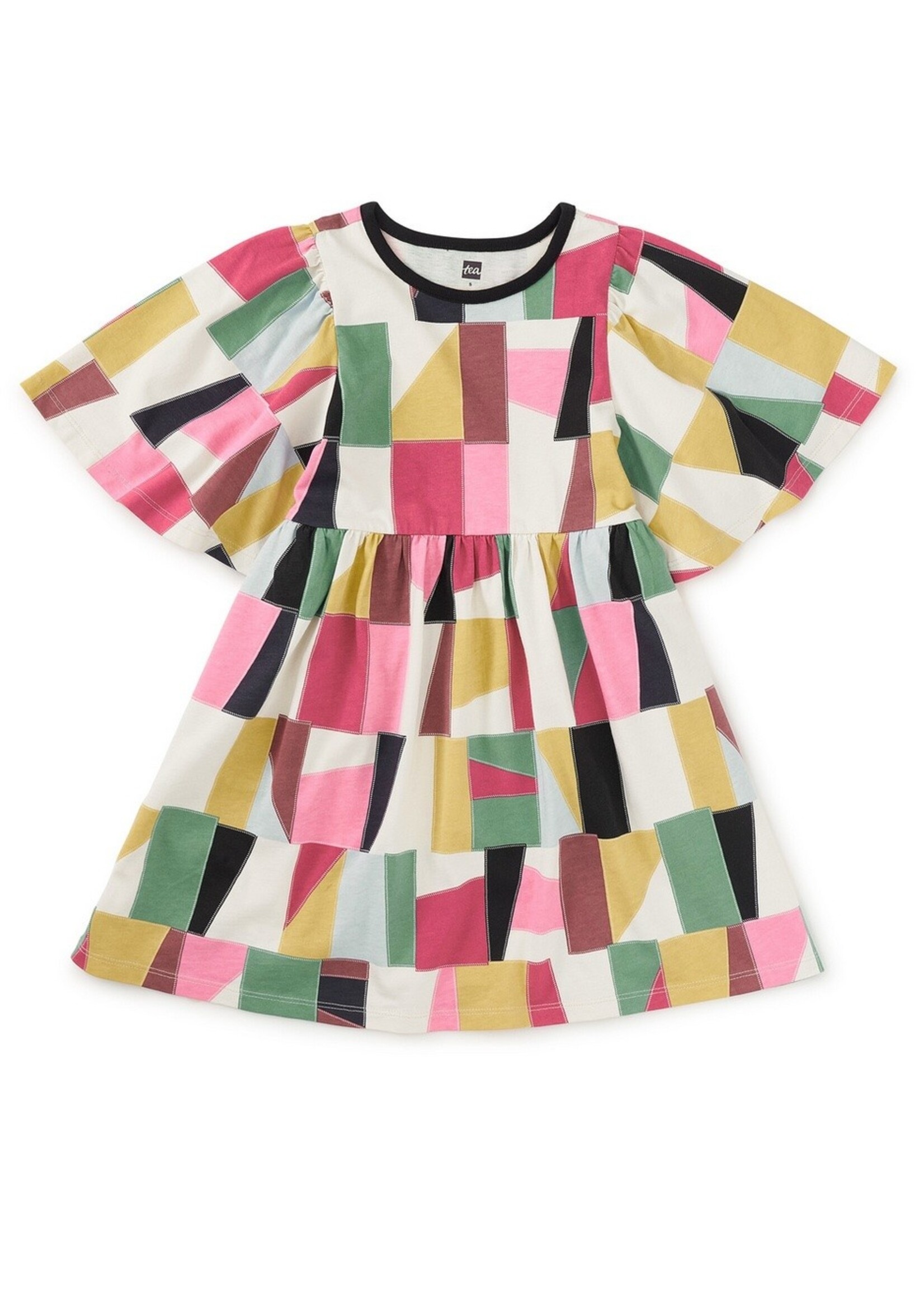 Tea Collection Tea Collection, Butterfly Sleeve Dress || Pojagi Patchwork