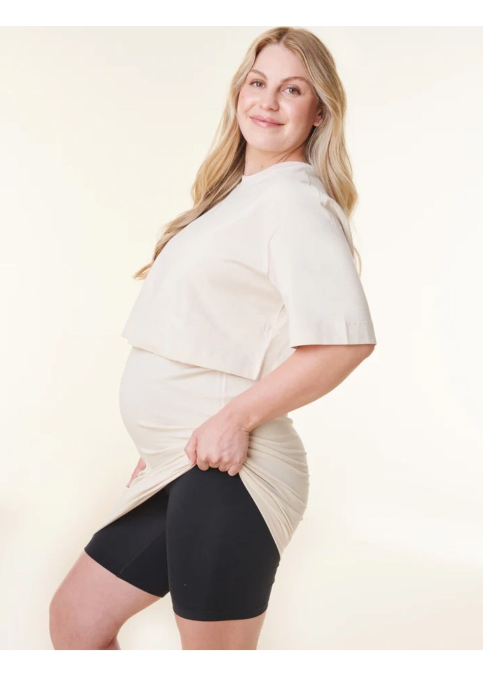 Bravado Bravado, Anti Chafe Maternity Short || Black
