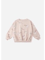 Rylee + Cru Rylee + Cru, Jogger Relaxed Sweatshirt || Poodles