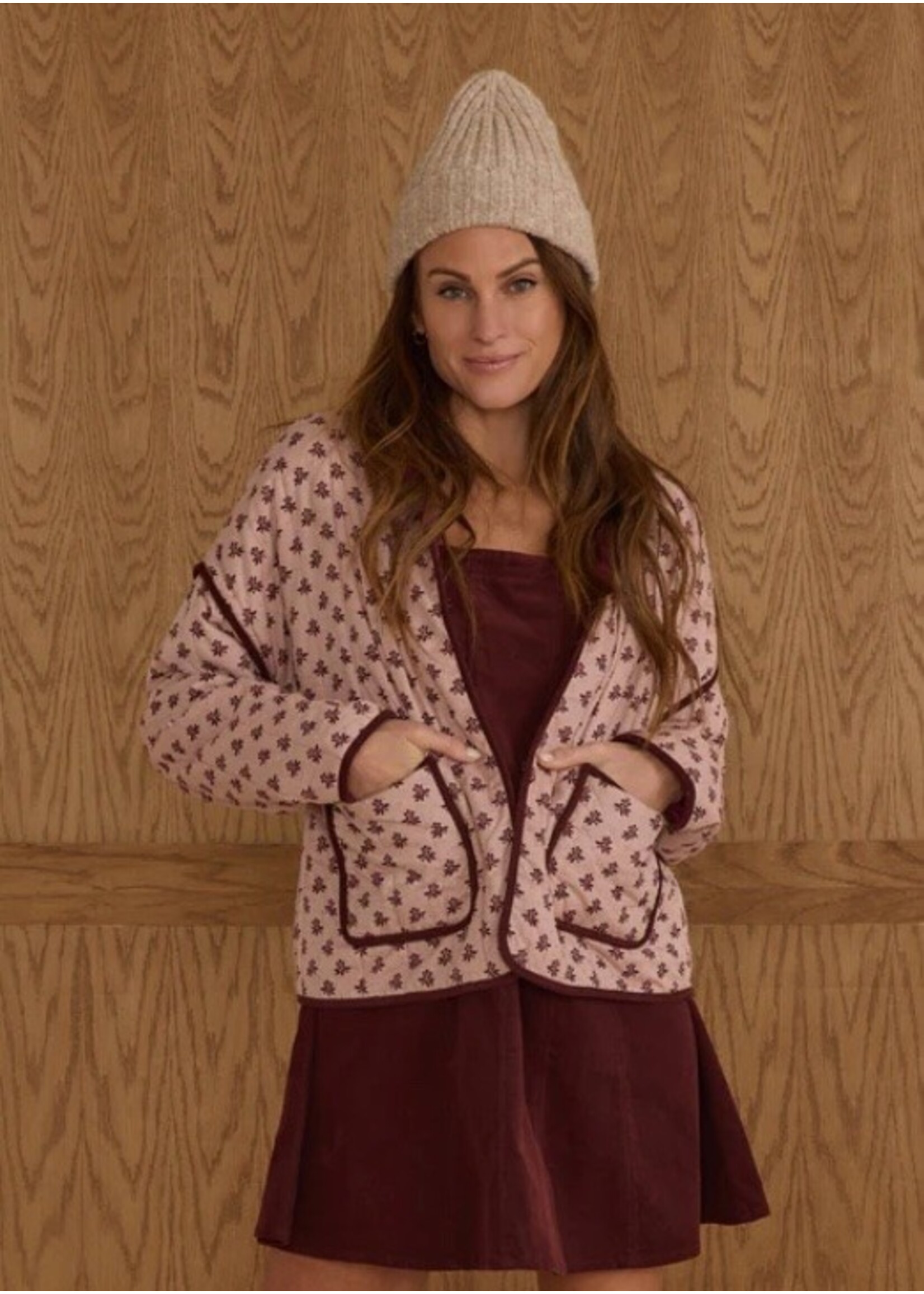 Rylee + Cru Rylee + Cru Woman, Quilted Jacket | Blush Fleur