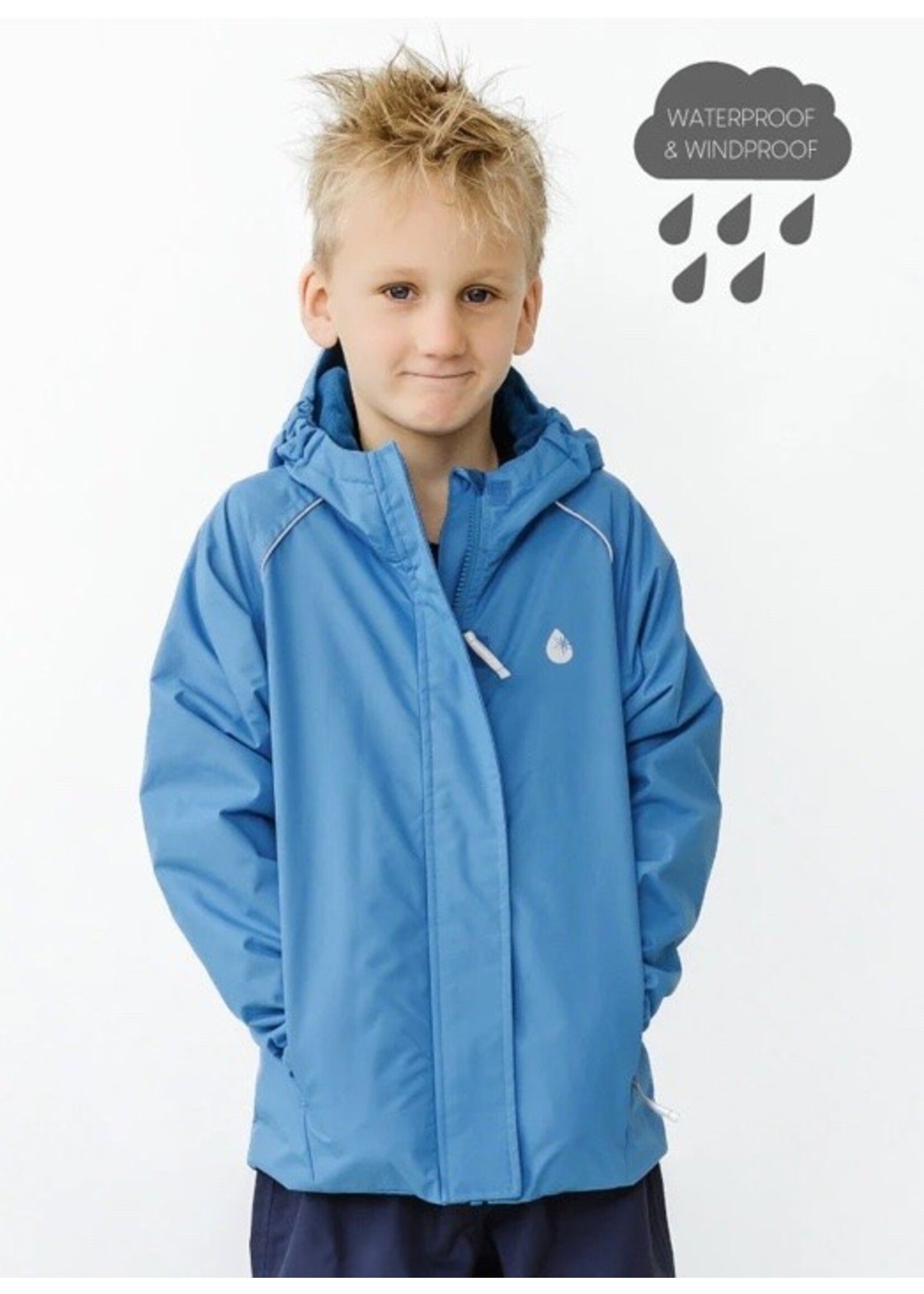 Therm Therm Kids, SplashMagic Storm Jacket || Tide Blue / Smiley