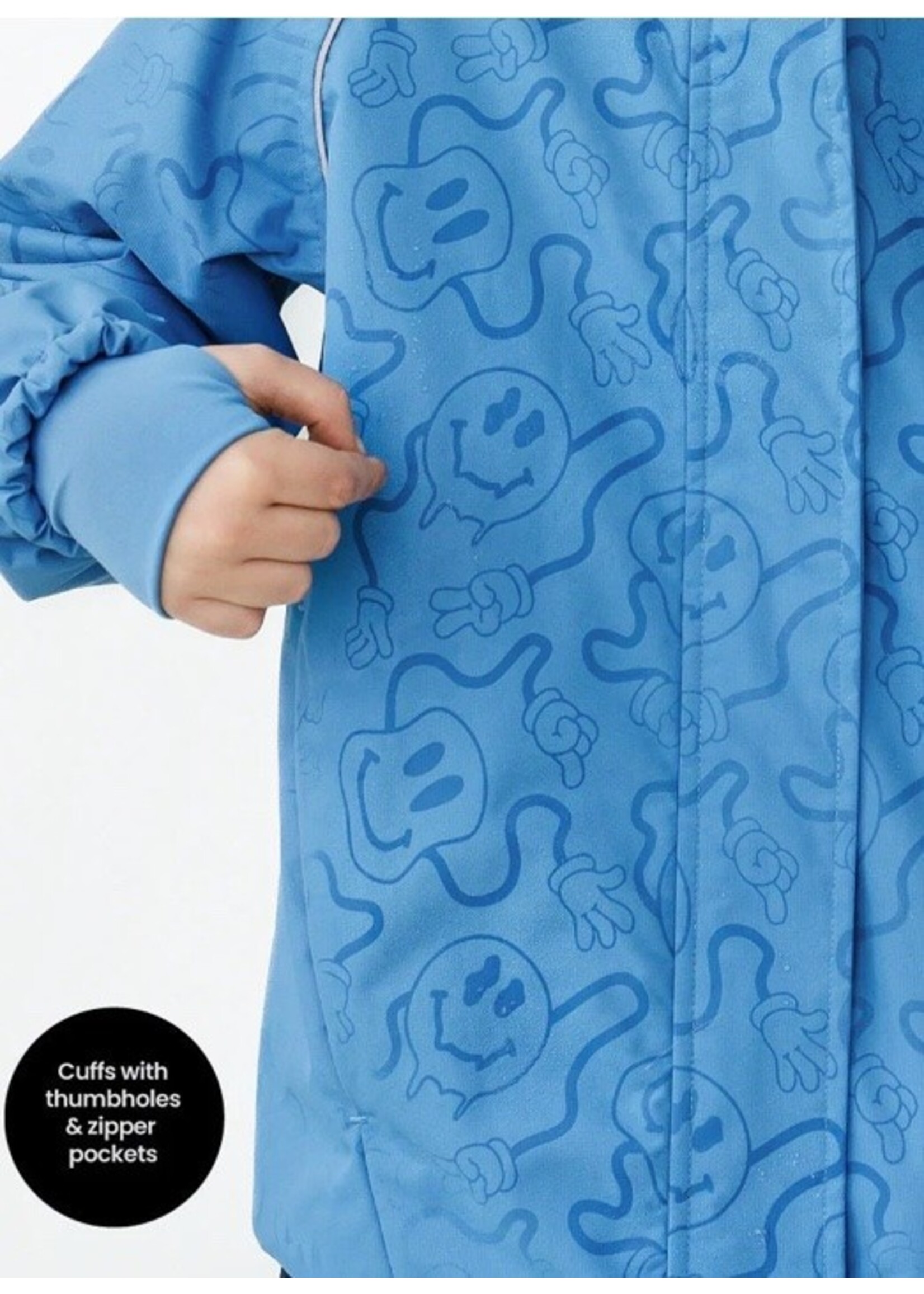 Therm Therm Kids, SplashMagic Storm Jacket || Tide Blue / Smiley