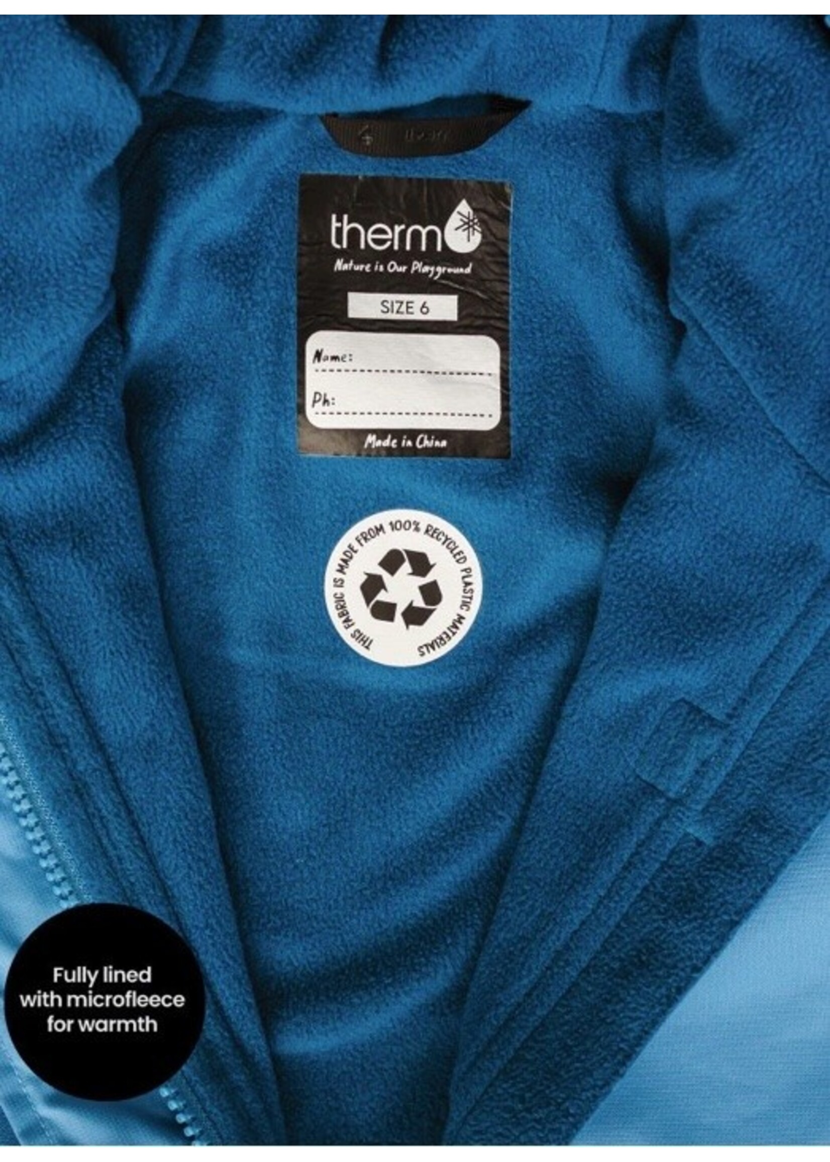 Therm Therm Kids, SplashMagic Storm Jacket || Tide Blue / Smiley