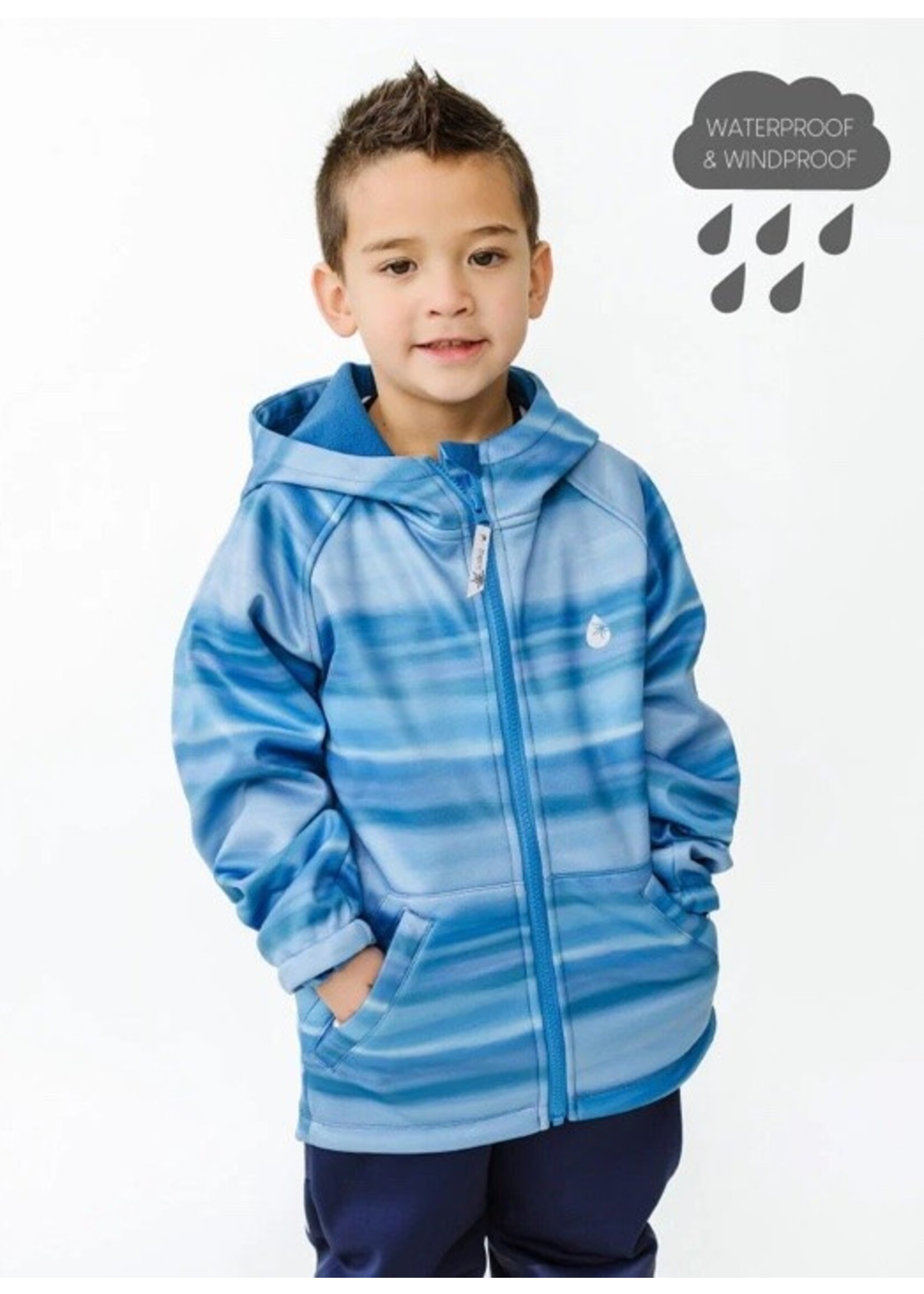 Therm Therm Kids, All-Weather Hoodie || Surf Horizon