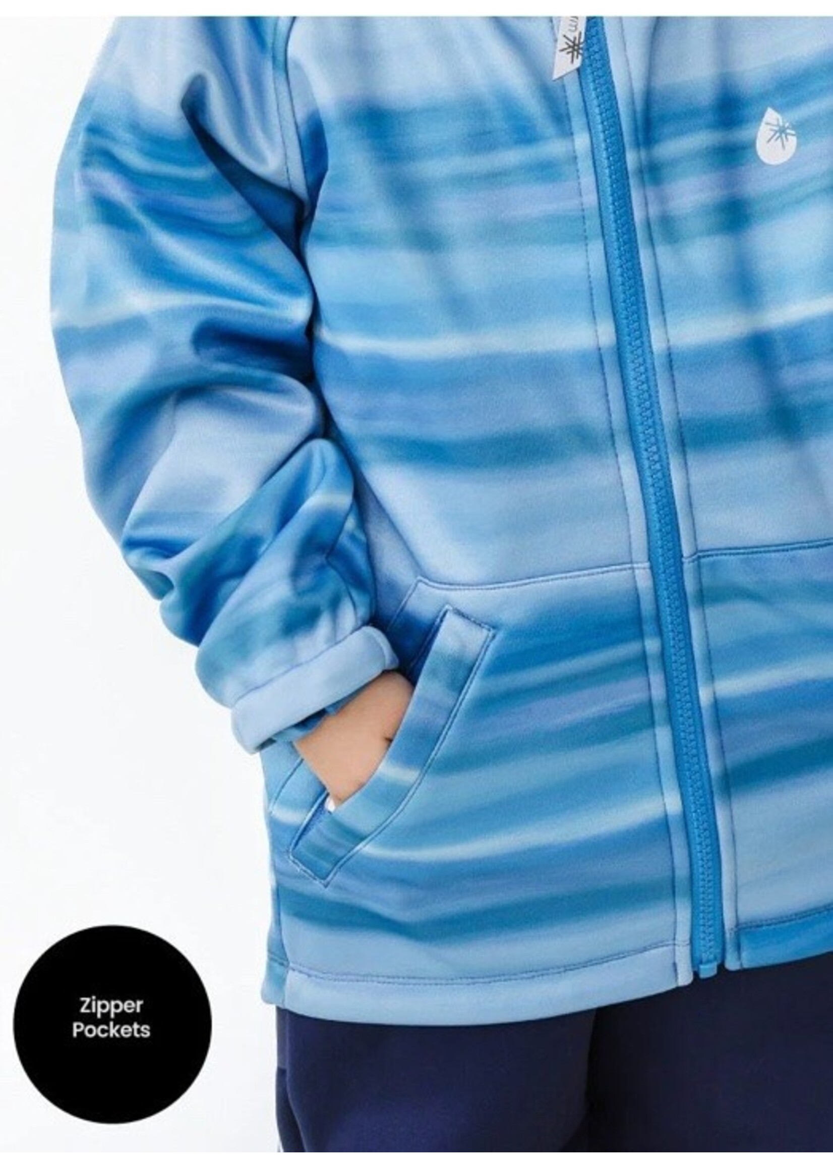 Therm Therm Kids, All-Weather Hoodie || Surf Horizon