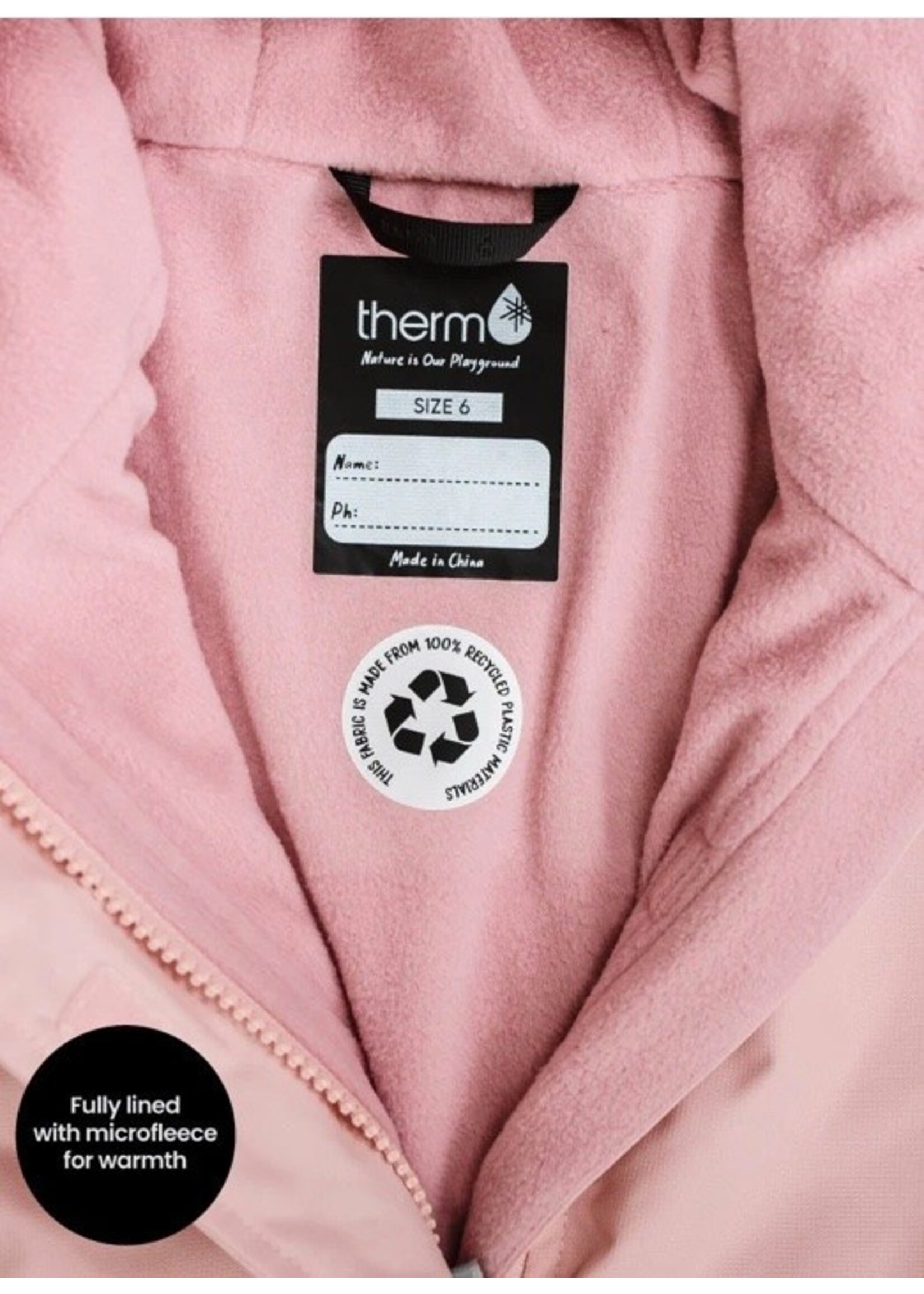 Therm Therm Kid's, SplashMagic Storm Jacket || Dusky Pink / Celestial Unicorn