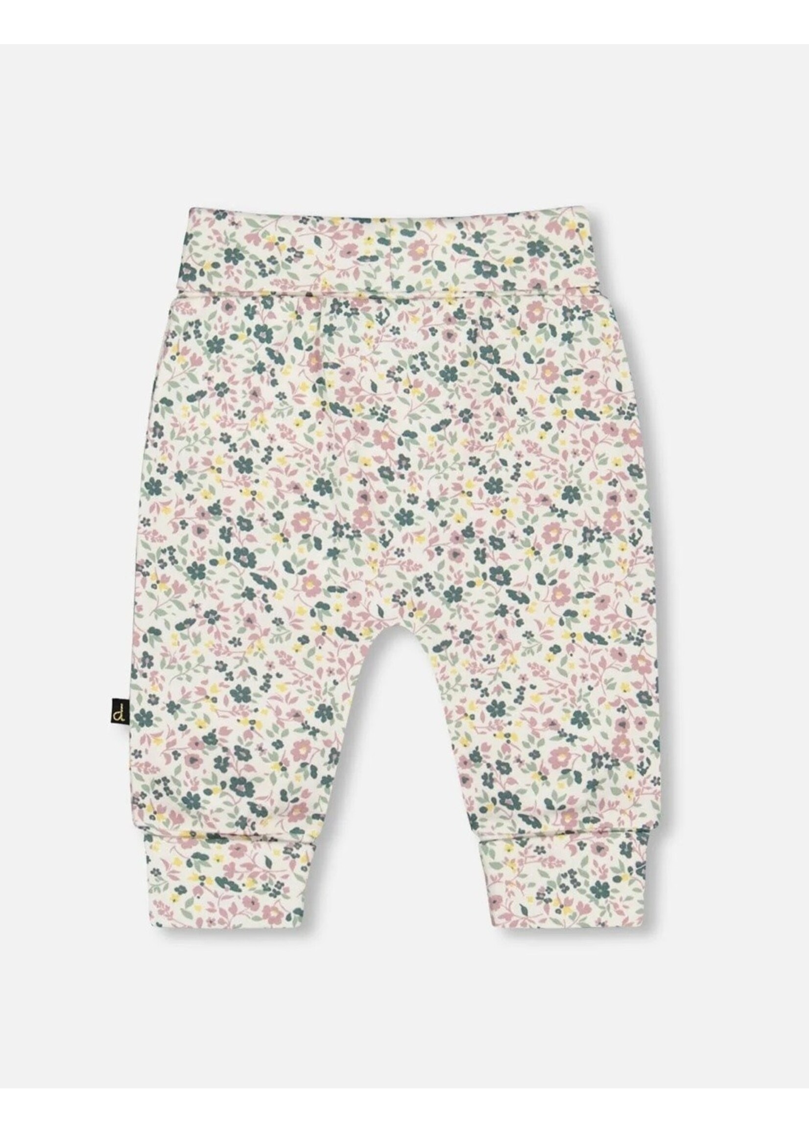Deux Par Deux Deux Par Deux, Organic Cotton Evolutive Pant || Off-White Floral