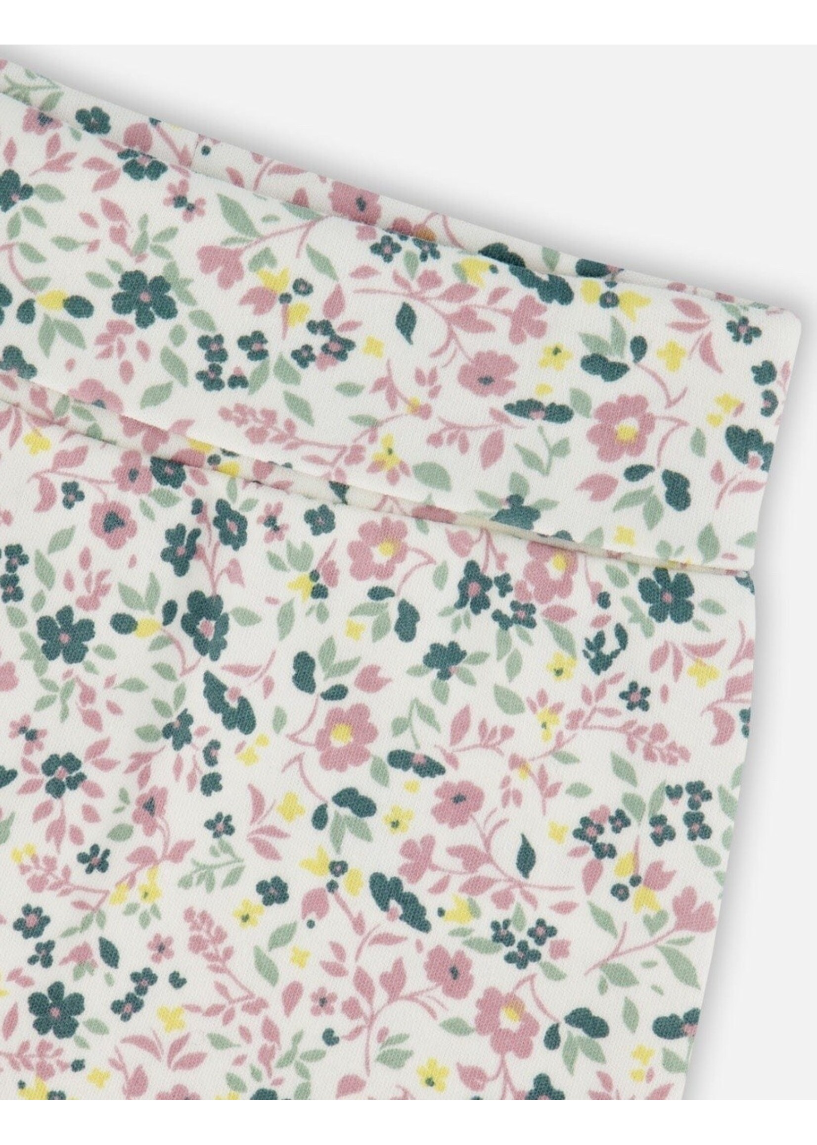 Deux Par Deux Deux Par Deux, Organic Cotton Evolutive Pant || Off-White Floral