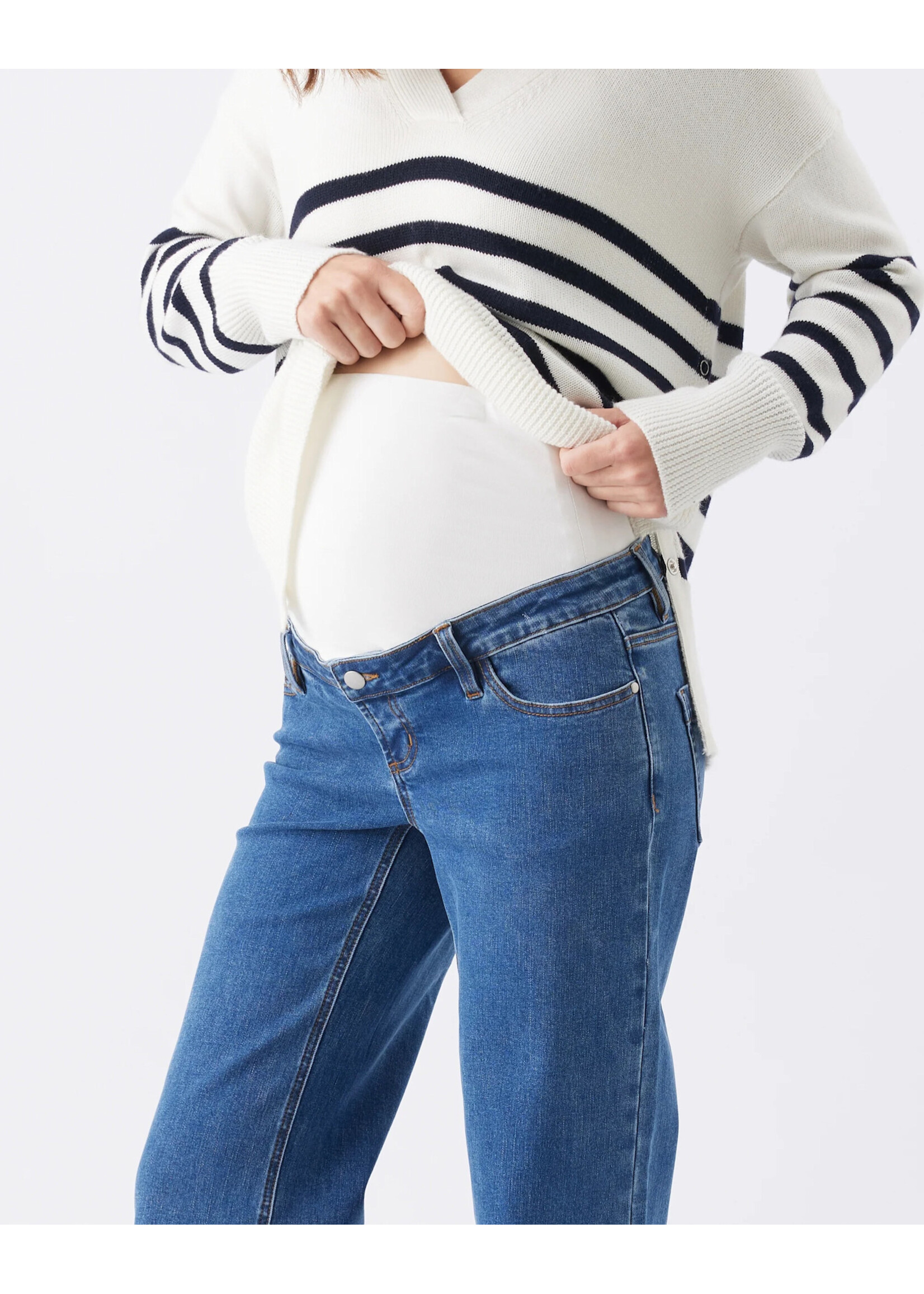 Ripe Maternity Ripe Maternity, Miller Relaxed Fit Over Bump Jean || True Blue