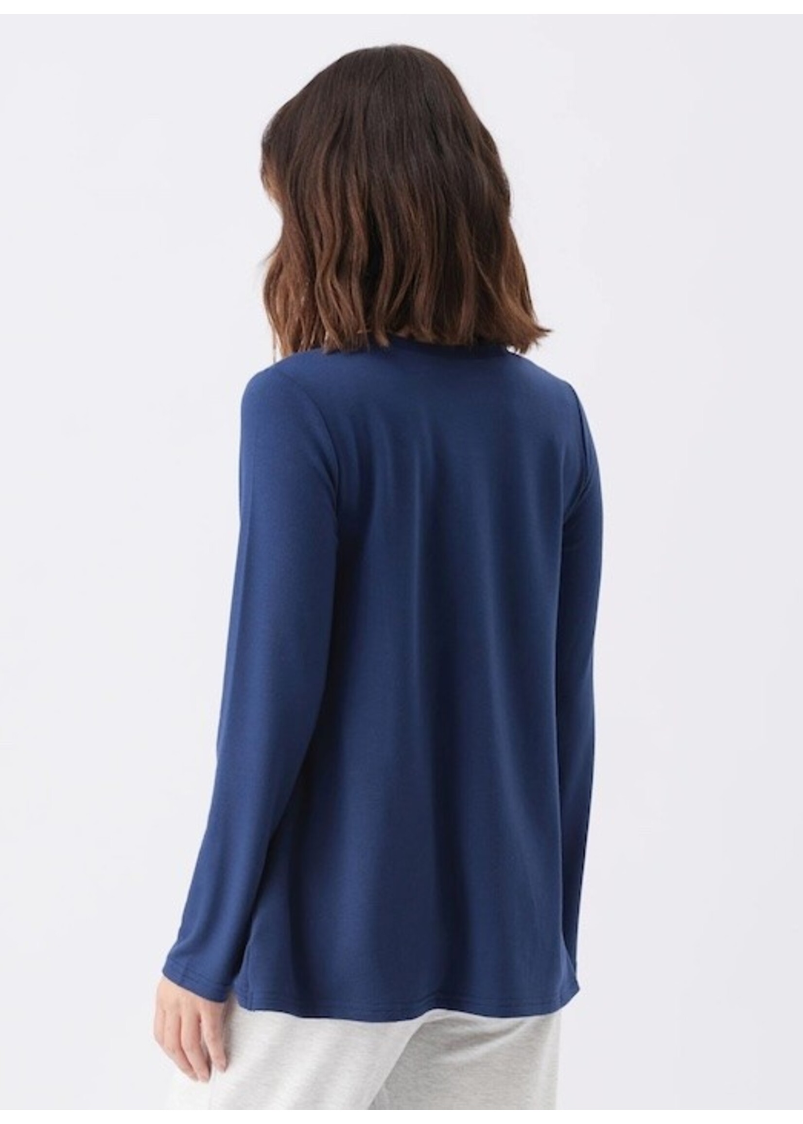 Ripe Maternity Ripe Maternity, Hailey  Long Sleeve Pregnancy and Nursing Top || Navy