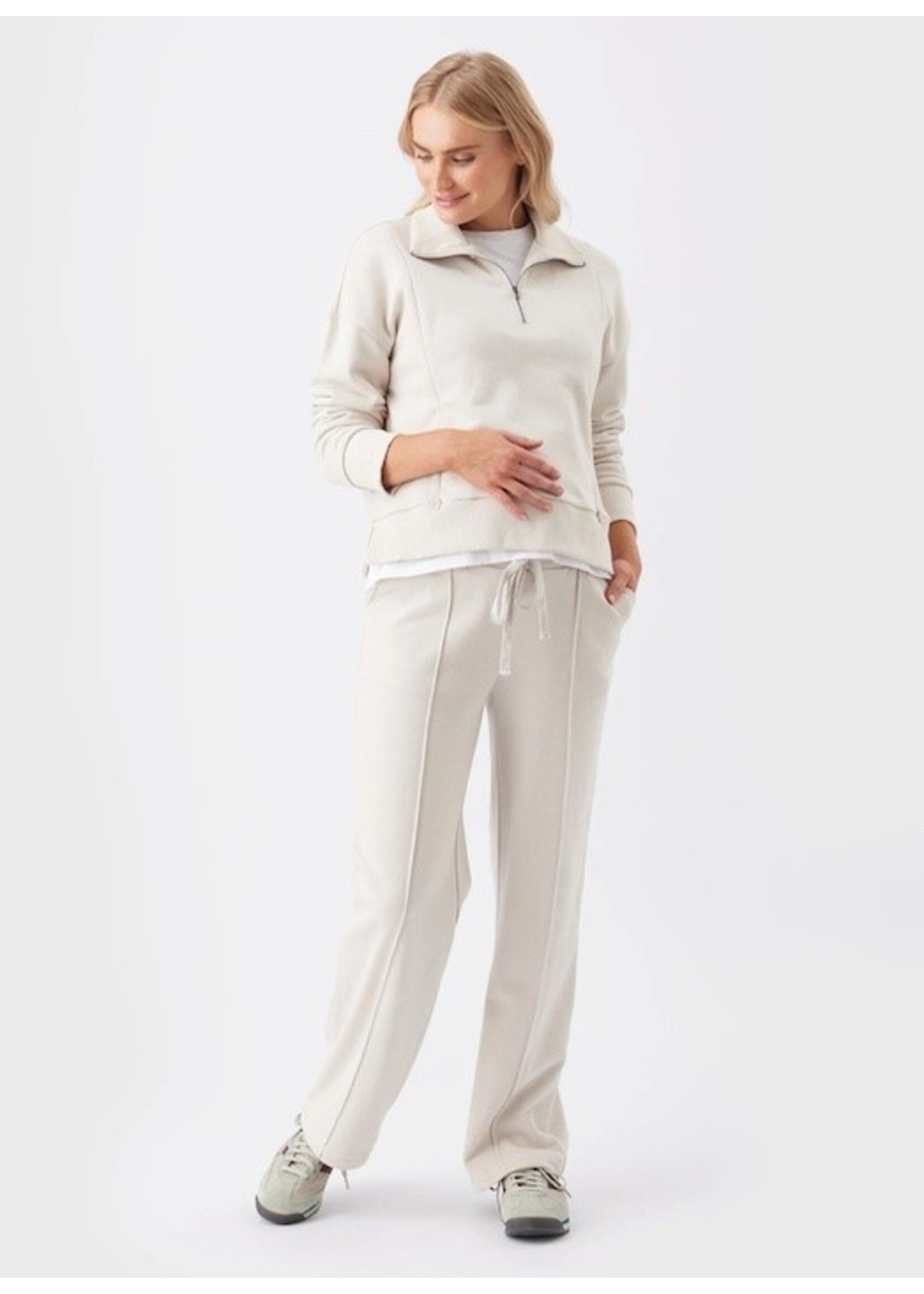 Ripe Maternity Ripe Maternity, Terry Nursing Maternity and Nursing Sweatshirt || Chalk