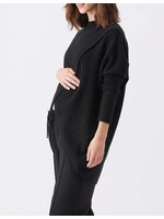 Ripe Maternity Ripe Maternity, Hallie Cross Over Maternity & Nursing Knit Sweater || Black
