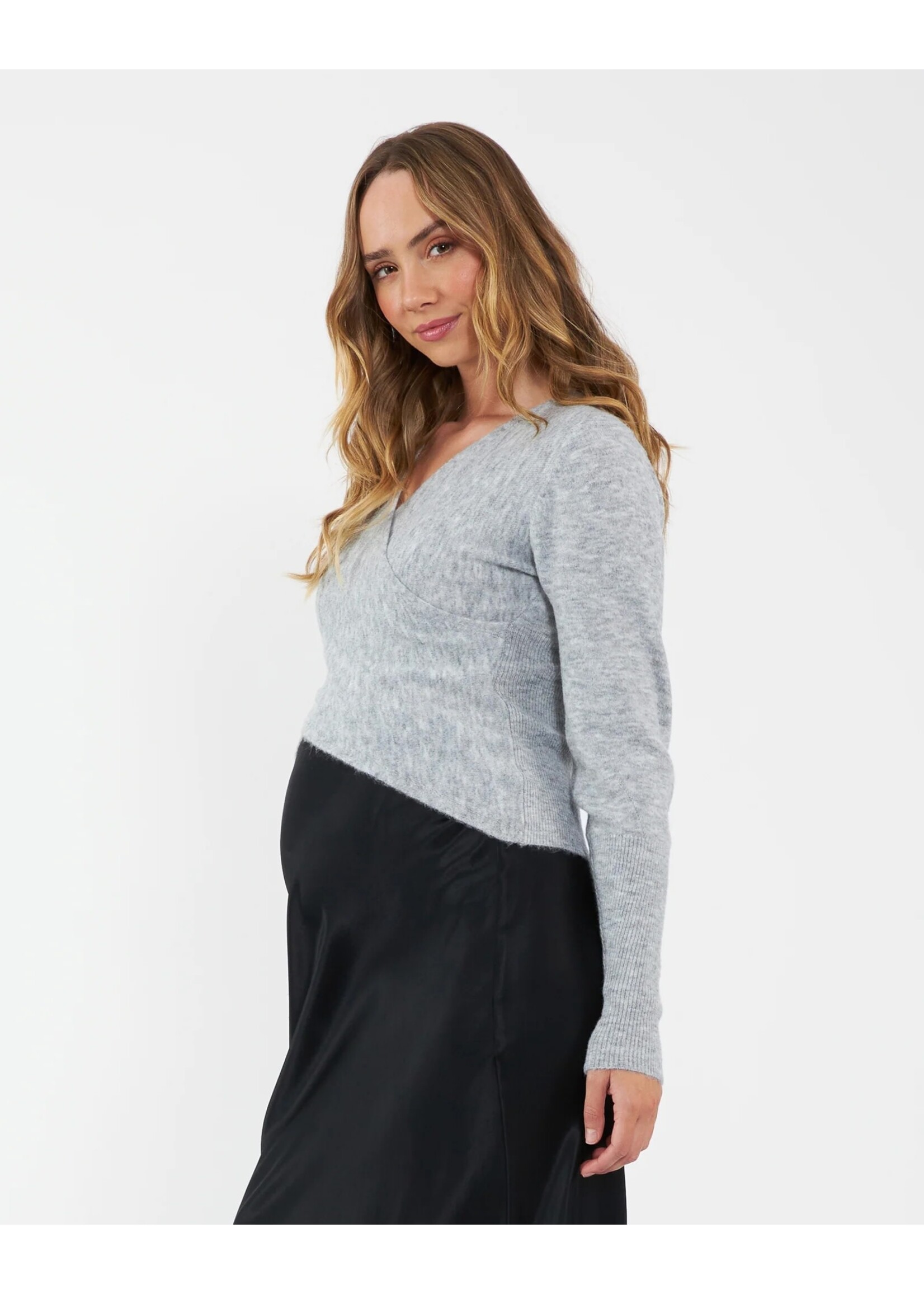 Ripe Maternity Ripe Maternity, Willa Maternity & Nursing Knit || Silver Marle
