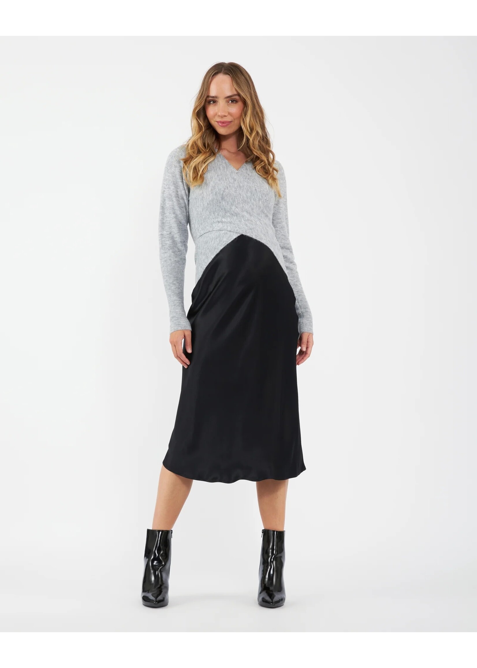 Ripe Maternity Ripe Maternity, Willa Maternity & Nursing Knit || Silver Marle